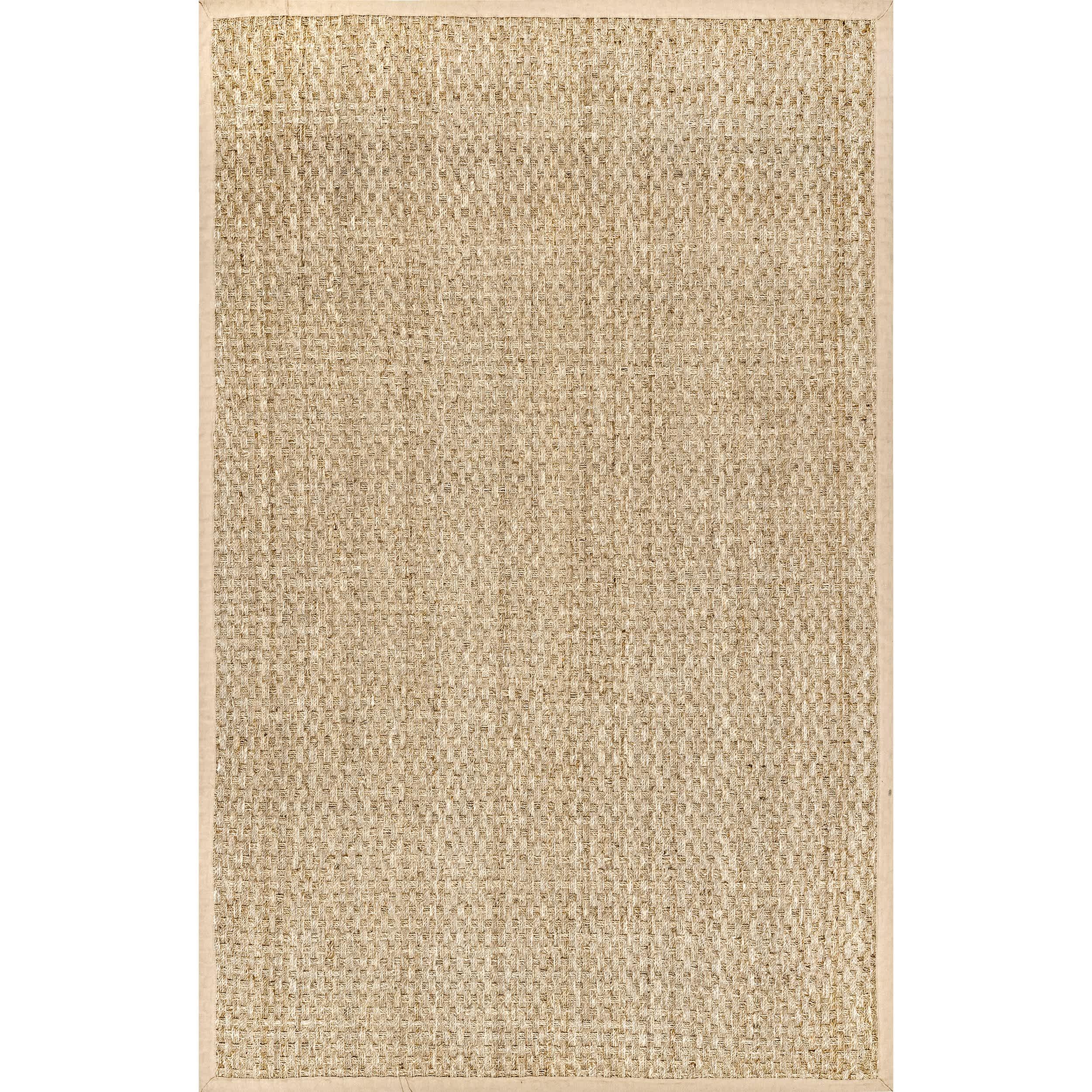 Hesse Checker Weave Seagrass Indoor/Outdoor Area Rug - Remutear
