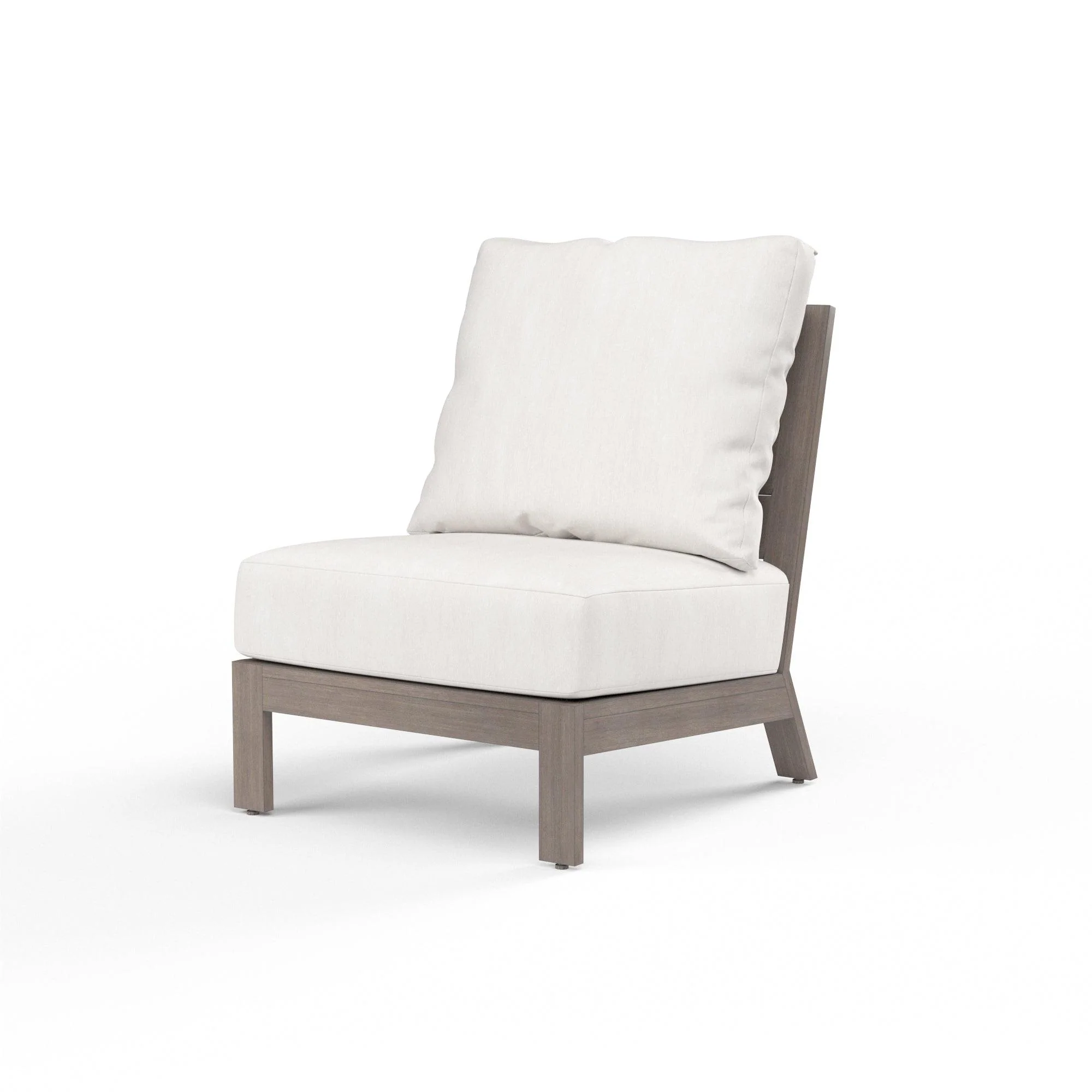 Laguna Armless Club in Canvas Flax, No Welt - Remutear