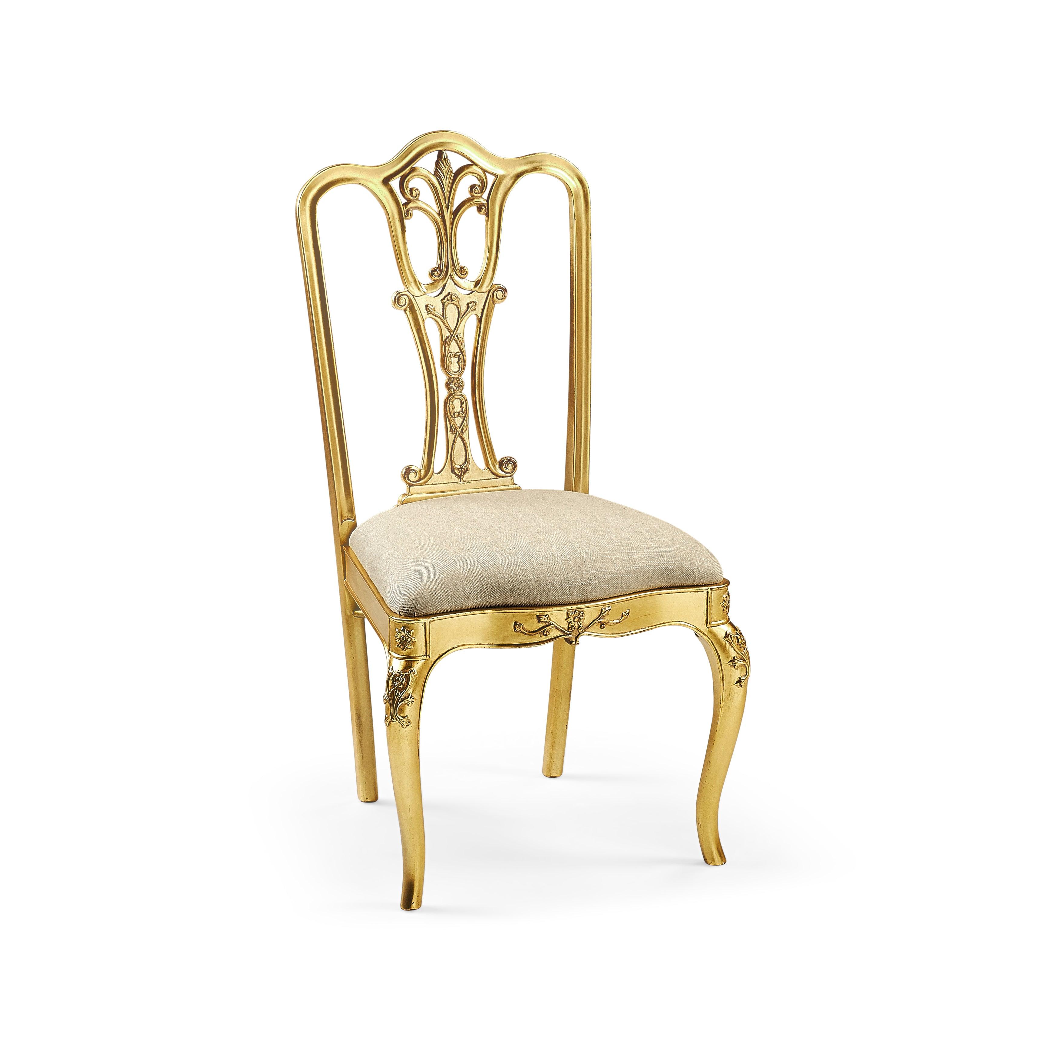 Buckingham Gilded 18th Century Style Dining Chair - Set of 2 - Remutear