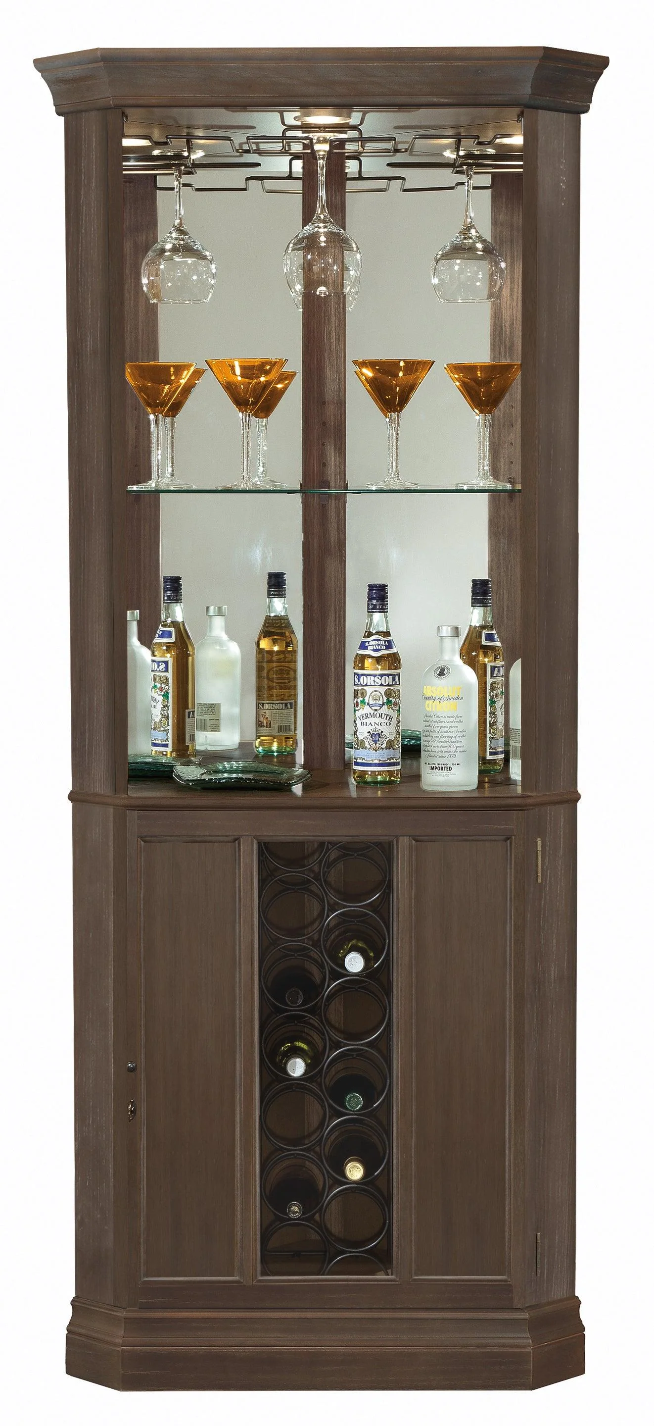 Piedmont IV Corner Wine Cabinet - Remutear