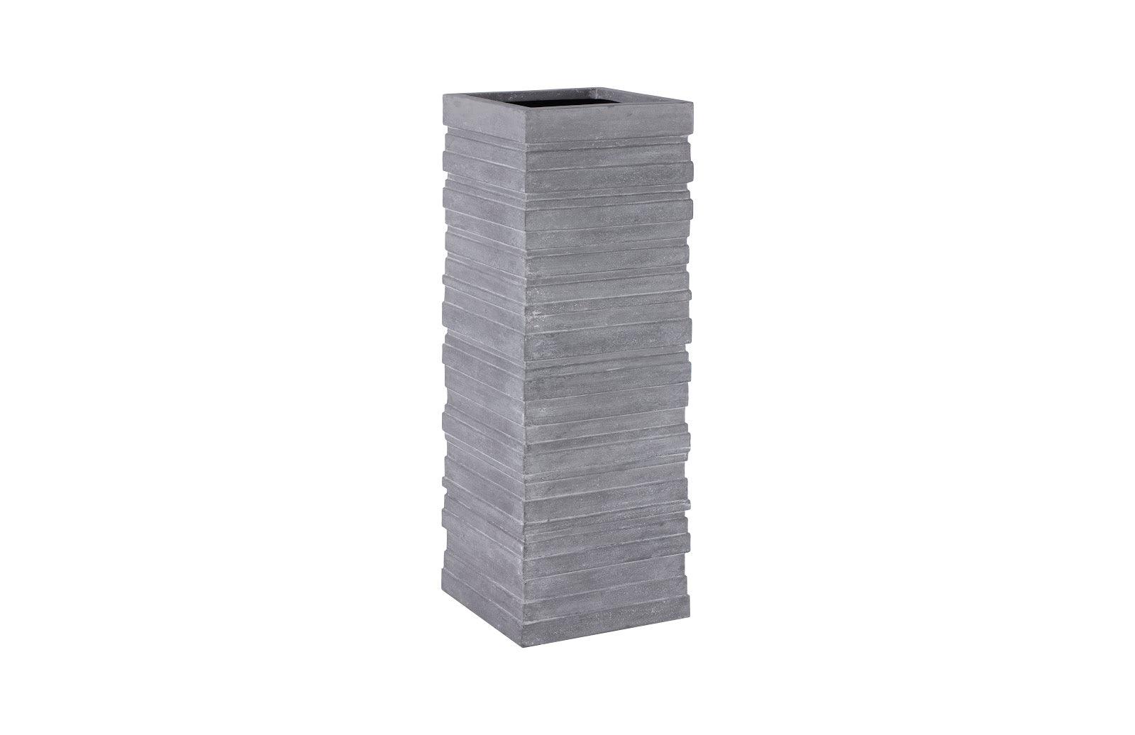 June Square Planter, Gray, XL - Remutear