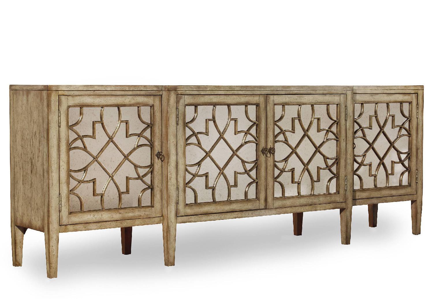 Sanctuary Four-Door Mirrored Console - Surf-Visage - Remutear
