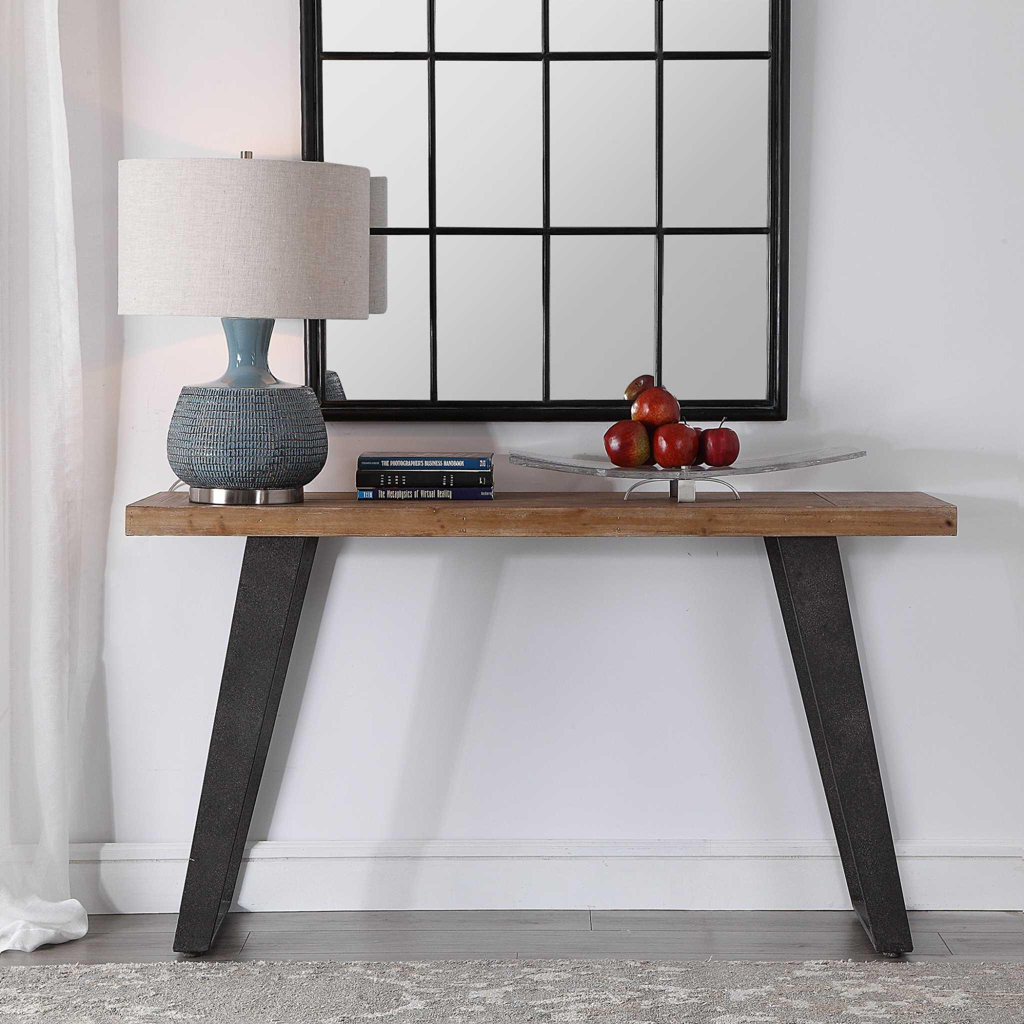 FREDDY WEATHERED CONSOLE TABLE - Remutear