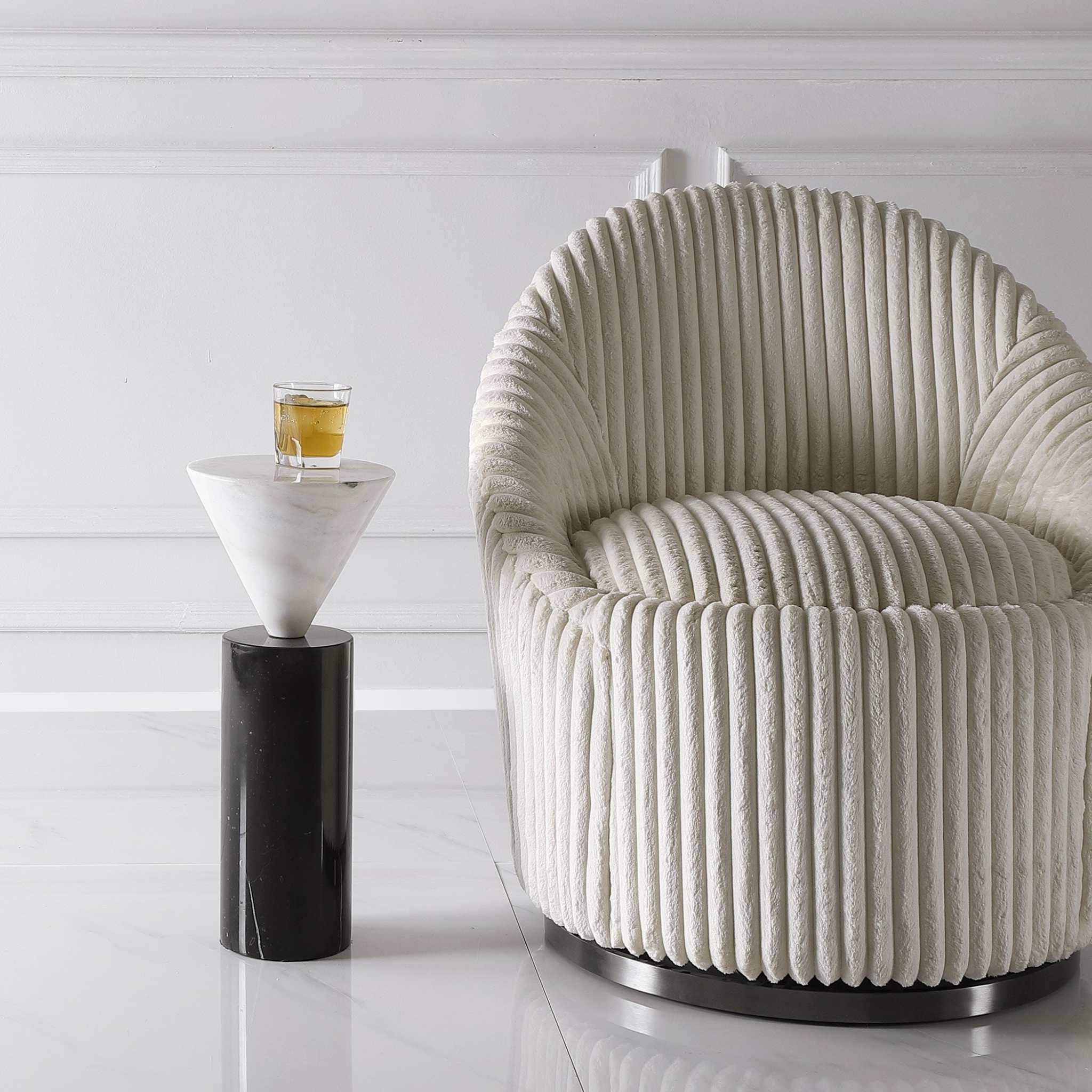 Top Hat Marble Drink Table - Remutear