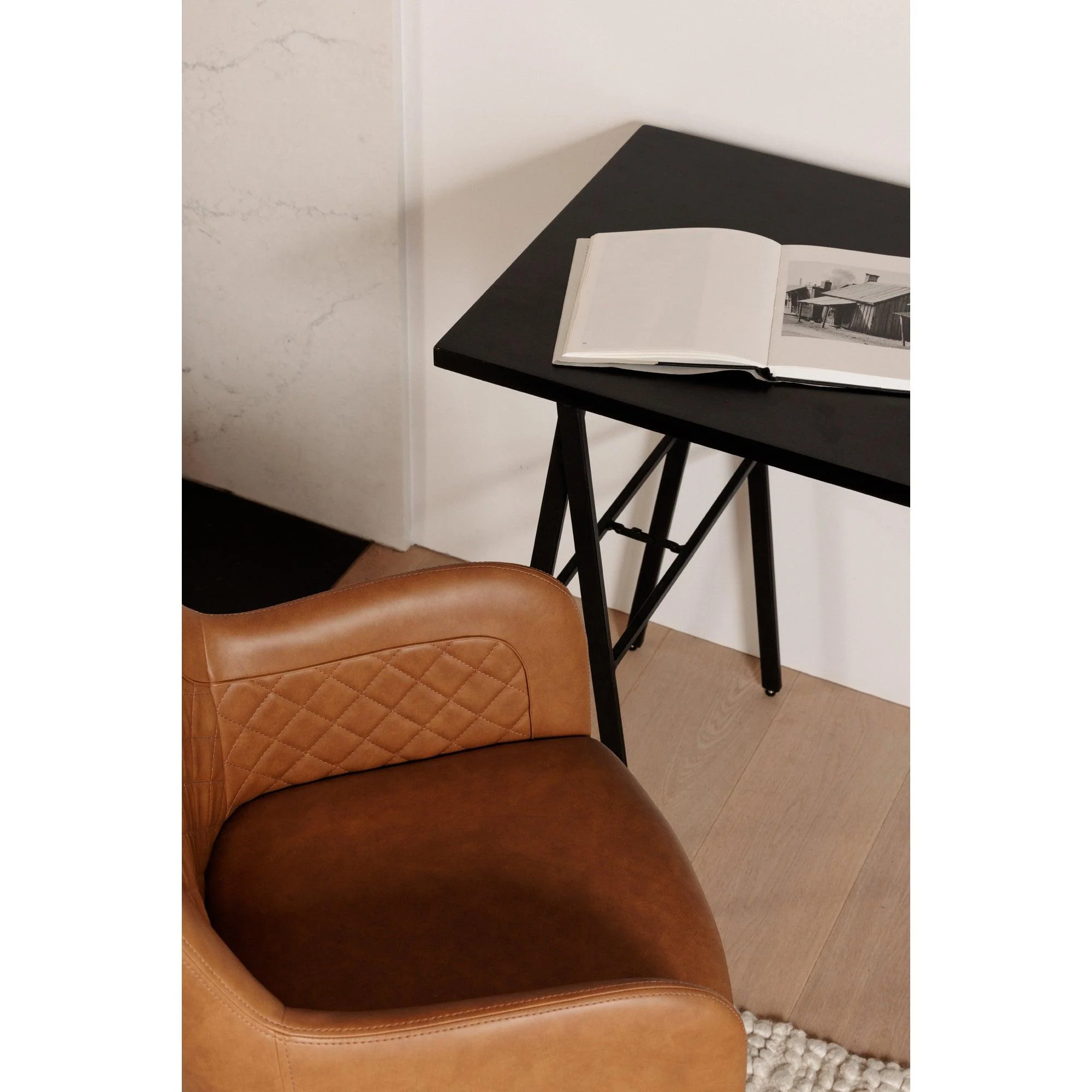 Cantata Dining Chair Tawny Vegan Leather - Set Of Two - Remutear