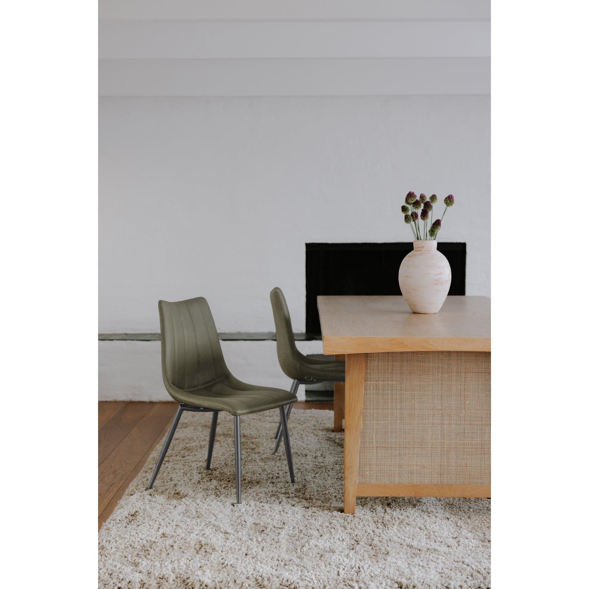 Alibi Dining Chair Dark Green - Set Of Two - Remutear