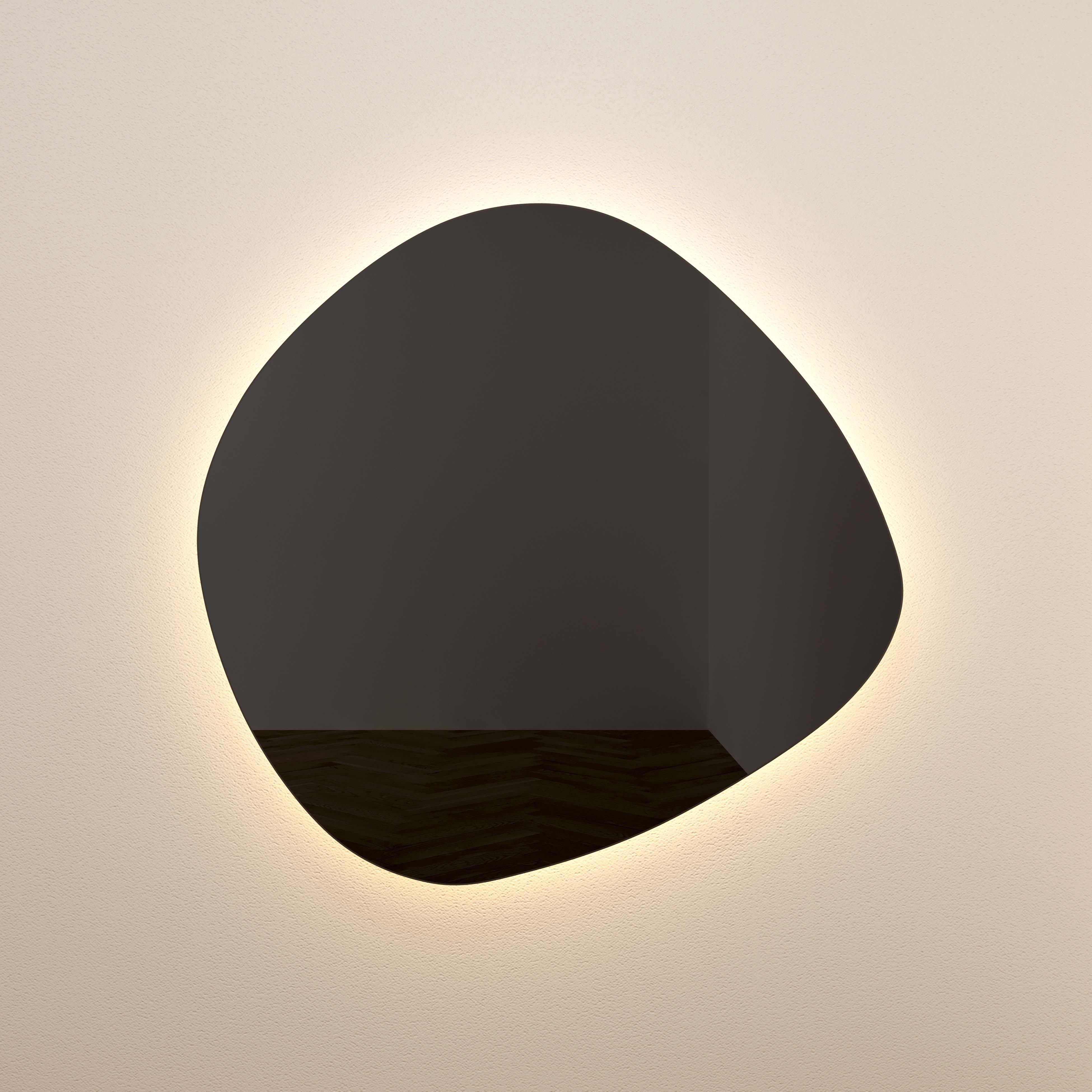Phoebe LED Black Tinted Wall Mirror - Remutear
