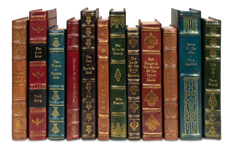Rebound Leather Books - Assorted - Set/12 - Remutear