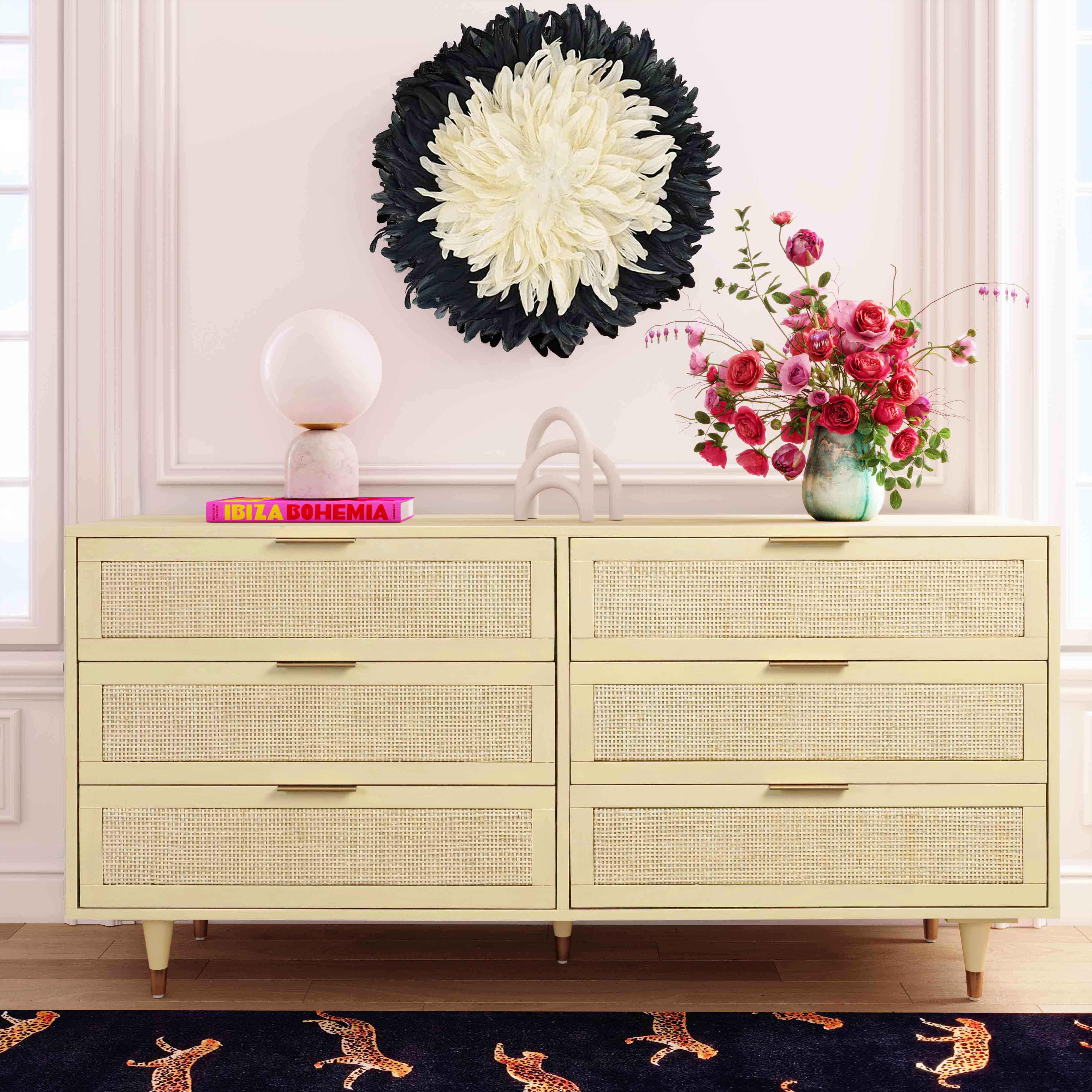 Sierra Buttermilk 6 Drawer Dresser - Remutear