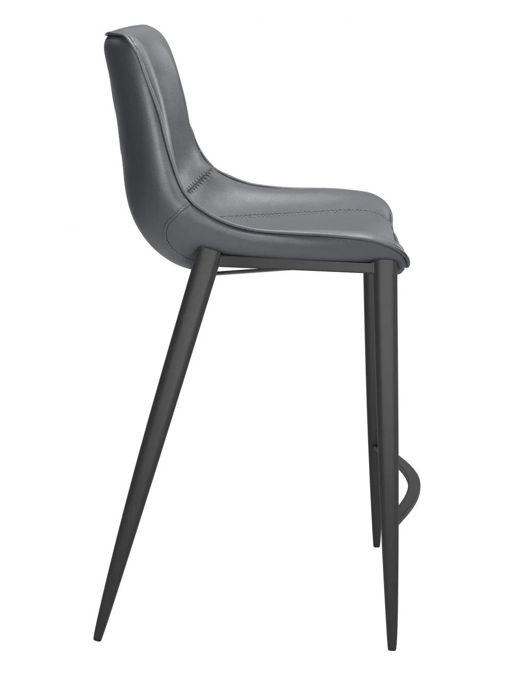 Magnus Counter Chair (Set of 2) Dark Gray & Black - Remutear