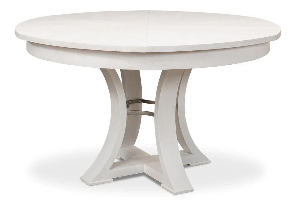 Monument Jupe Dining Tbl Med Work White - Remutear