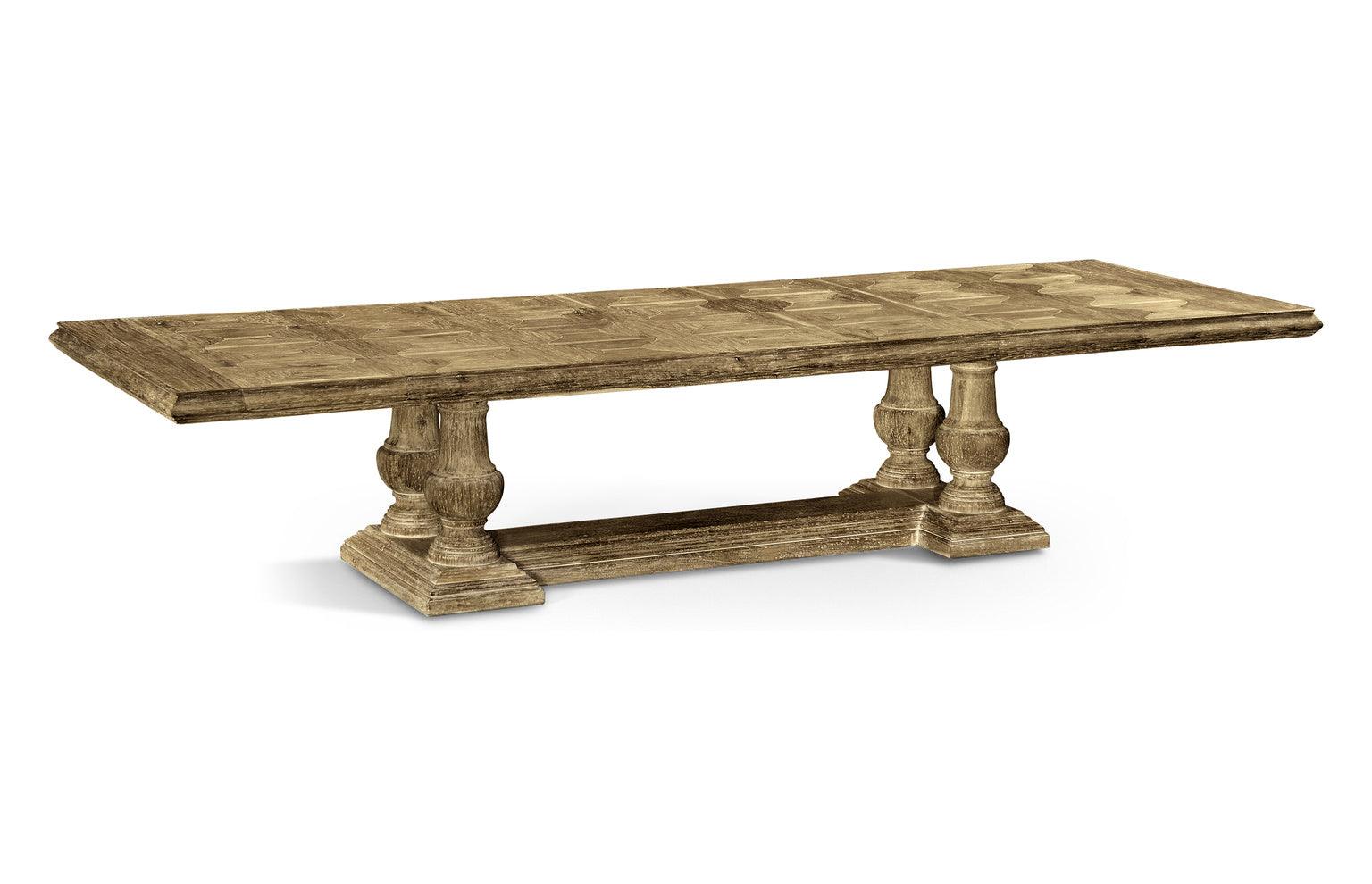 Casual Accents Medium Driftwood Rustic Dining Table - Remutear