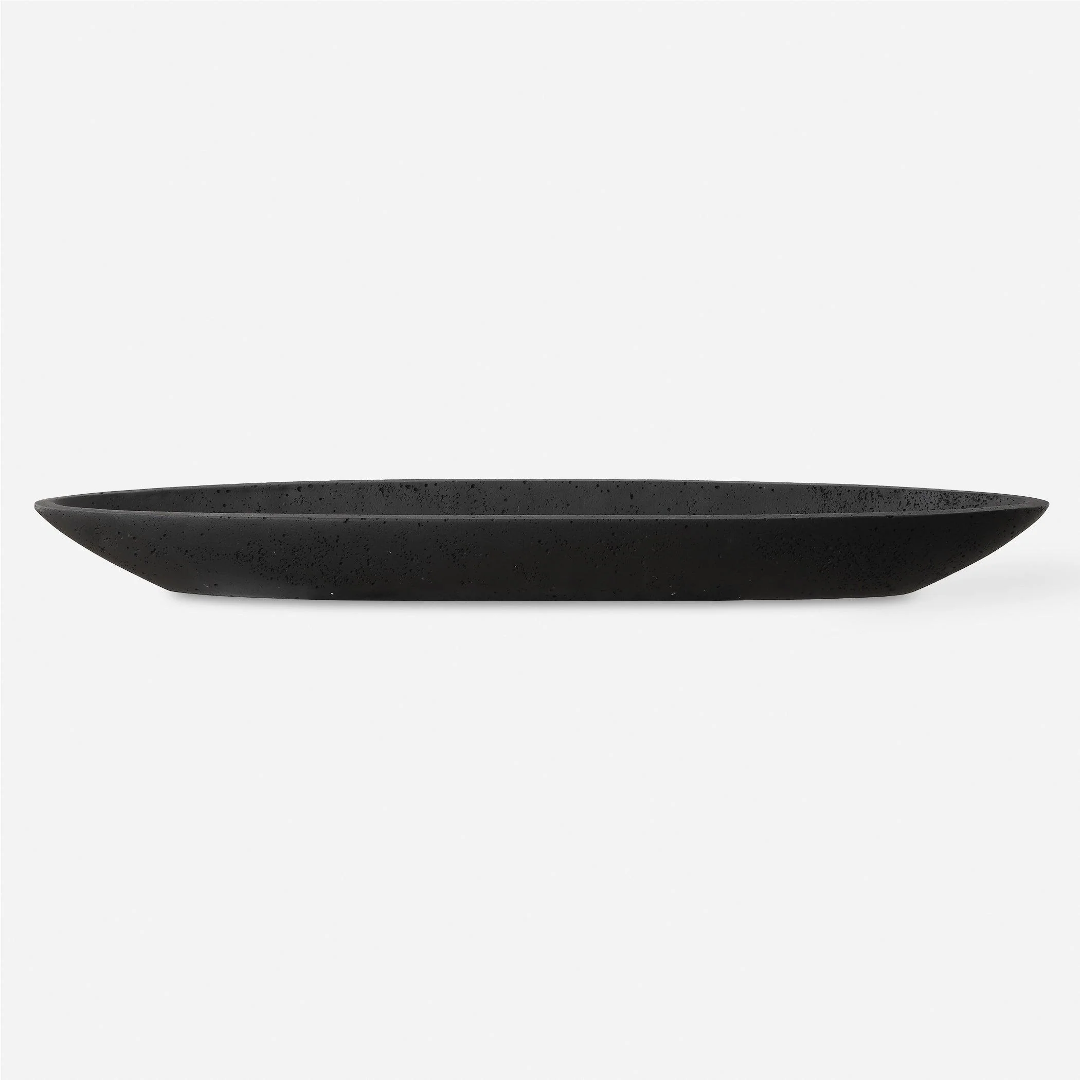 Vessel Cast Black Canoe Bowl - Remutear
