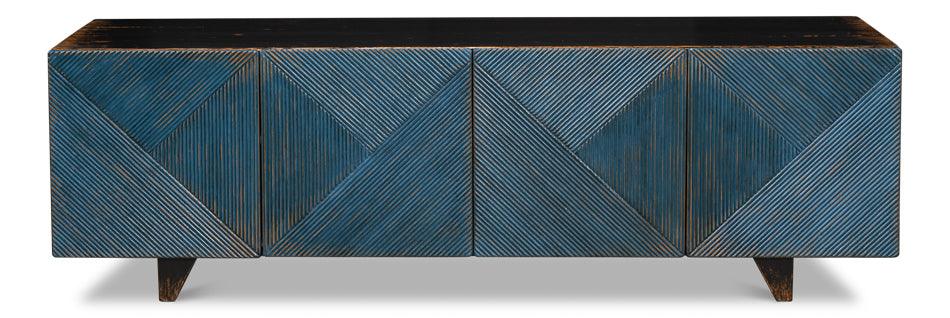 Low Wall Console For Tv - Blue - Remutear