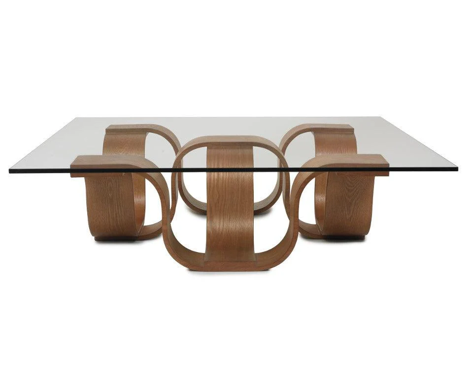 Square Cocktail Table, Medium Brown - Remutear