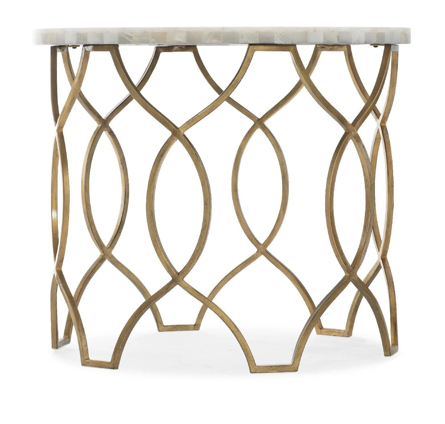 Melange Corrina Round Lamp Table - Remutear