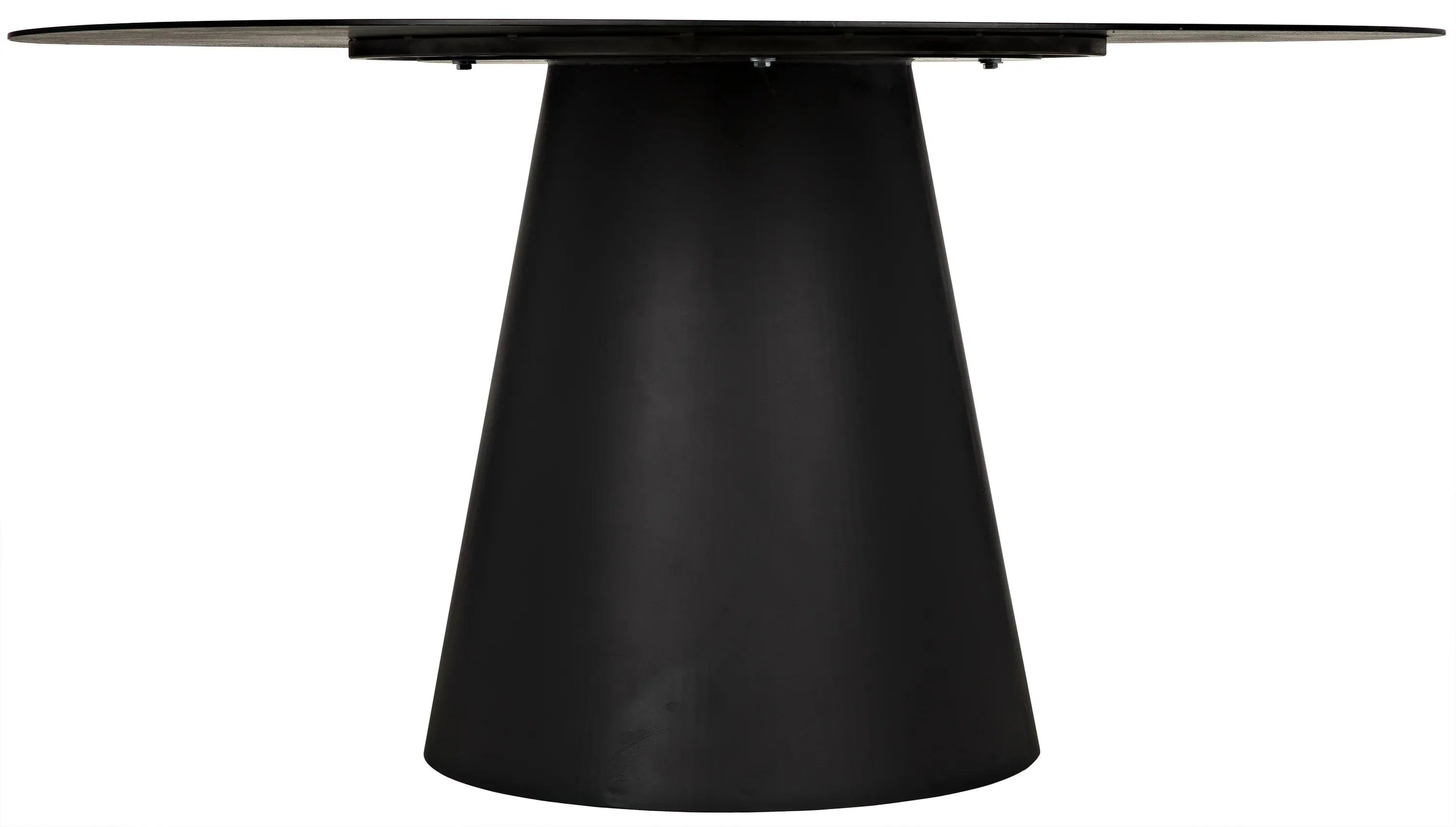 Vesuvius Dining Table, Black Steel - Remutear