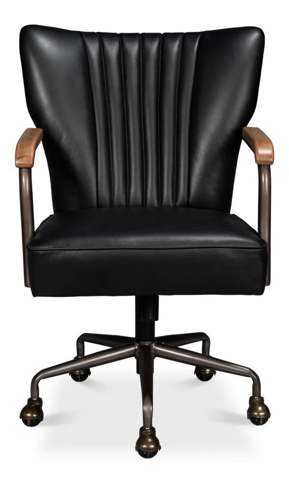 Brooks Swivel Chair - Onyx Black - Remutear