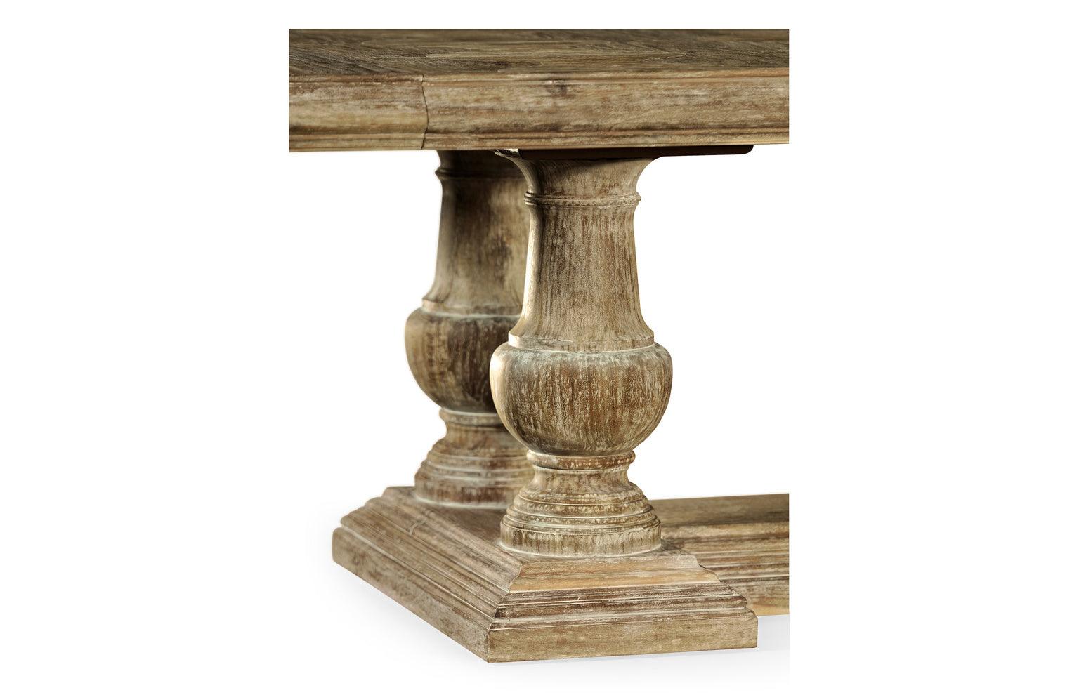 Casual Accents Medium Driftwood Rustic Dining Table - Remutear