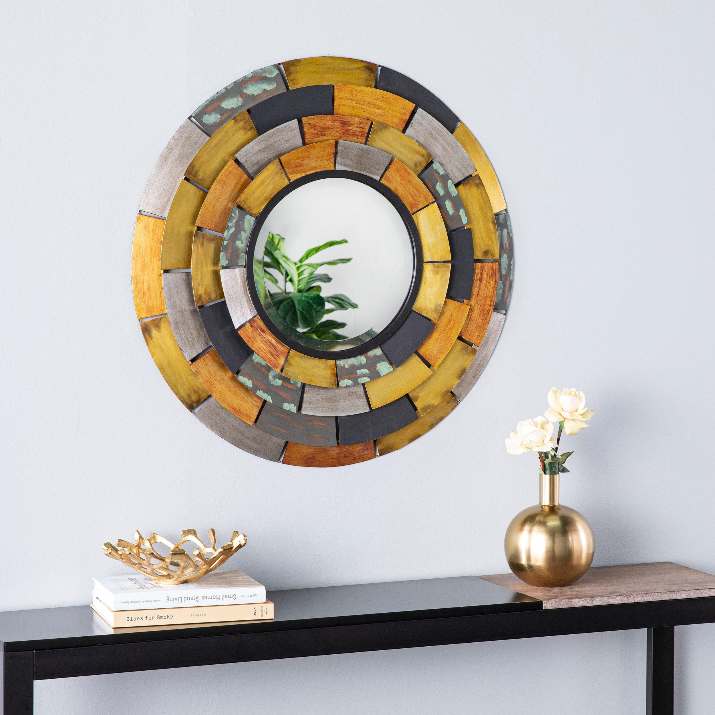 Baroda Round Decorative Wall Mirror - Remutear