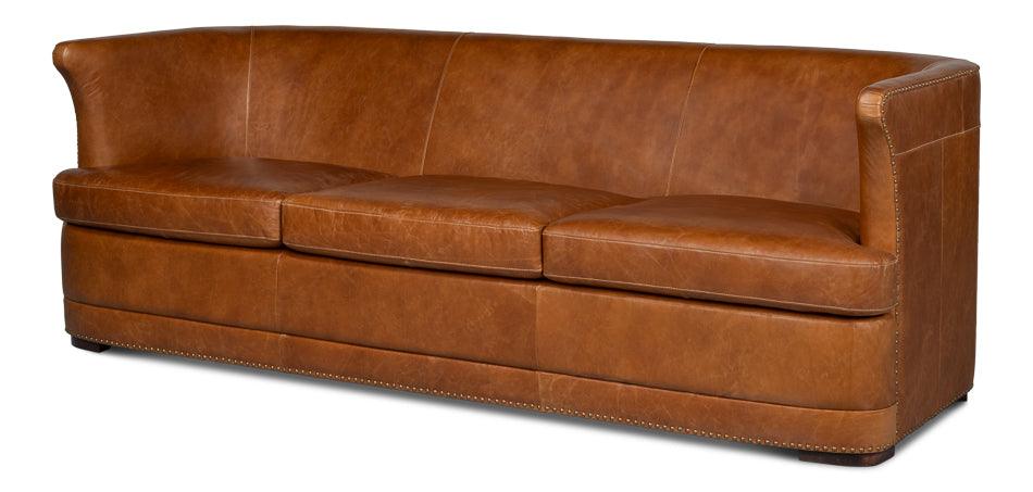 Mcmillan Distilled Leather Sofa - Remutear