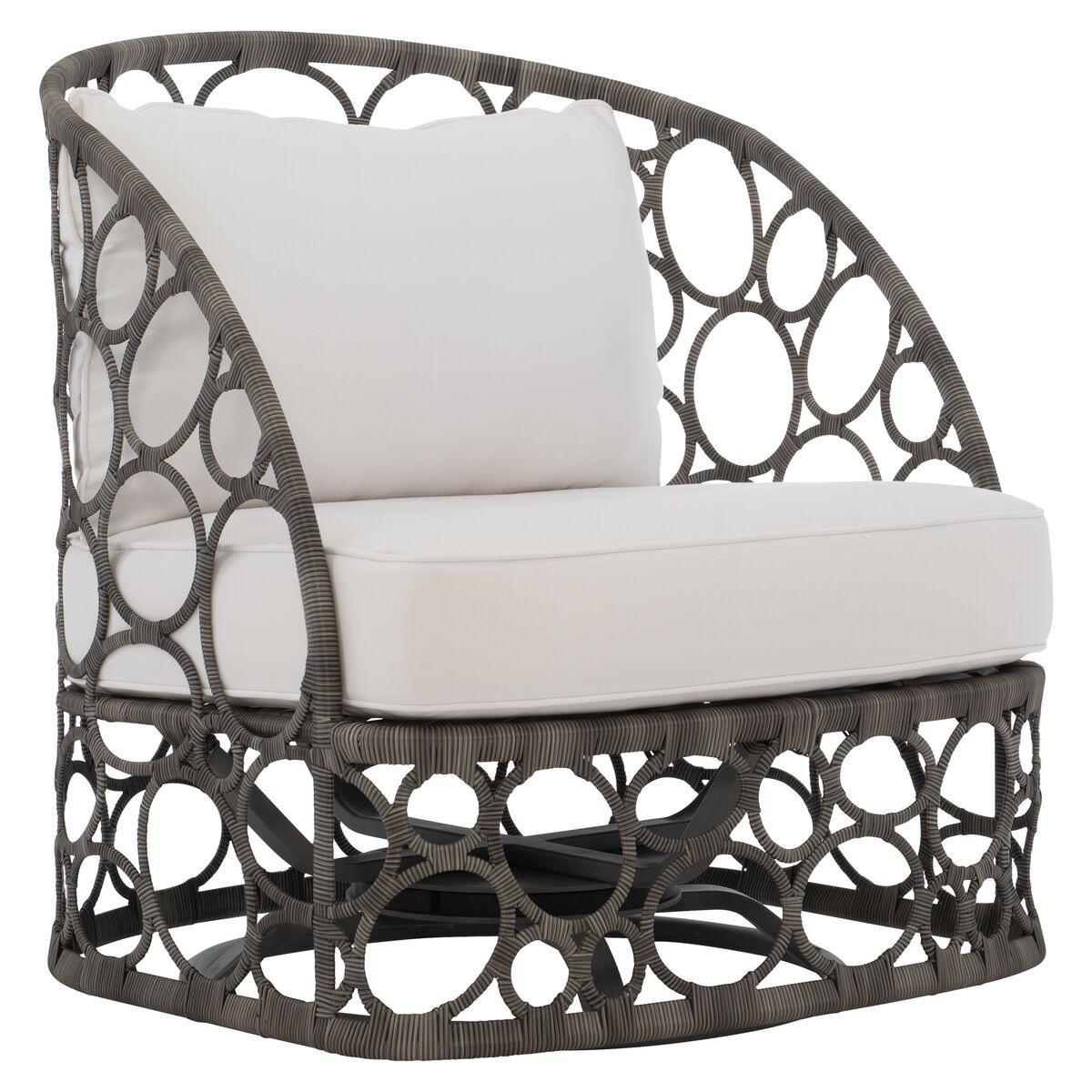 BALI SWIVEL CHAIR SPLIT CANE WICKER SWIVEL CHAIR - Remutear