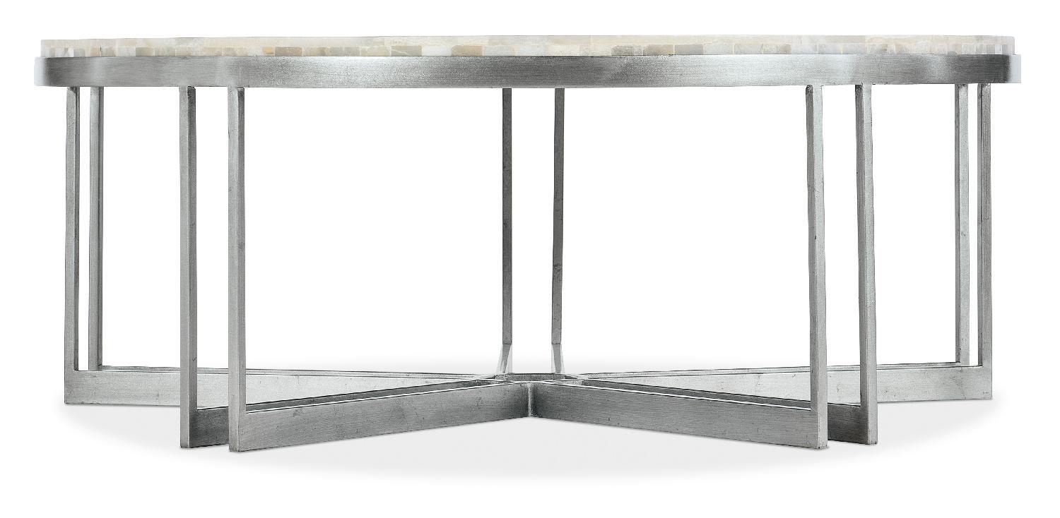 Melange Marin Round Cocktail Table - Remutear