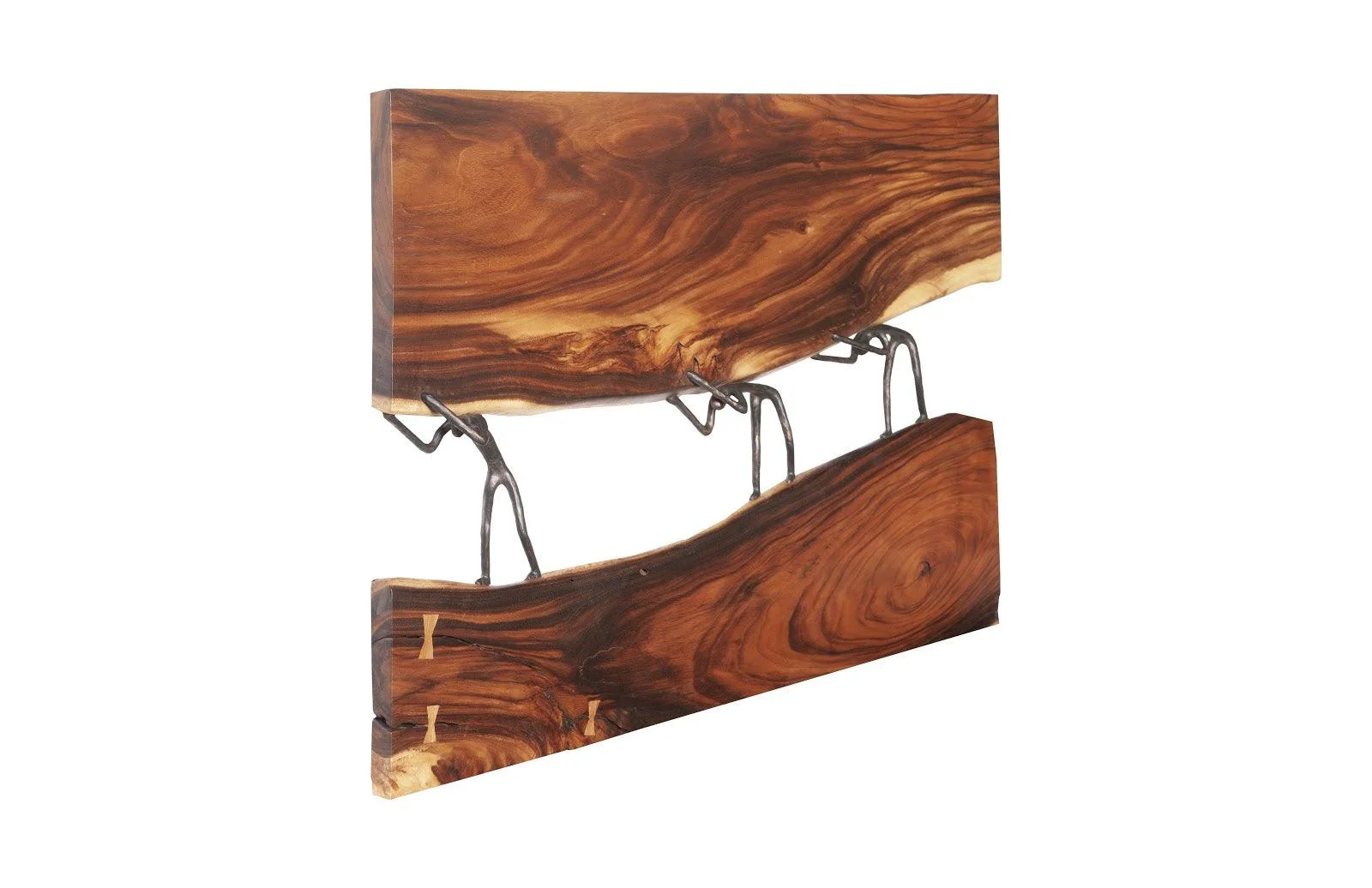Atlas River Wall Panel, Chamcha Wood/Metal, Natural - Remutear