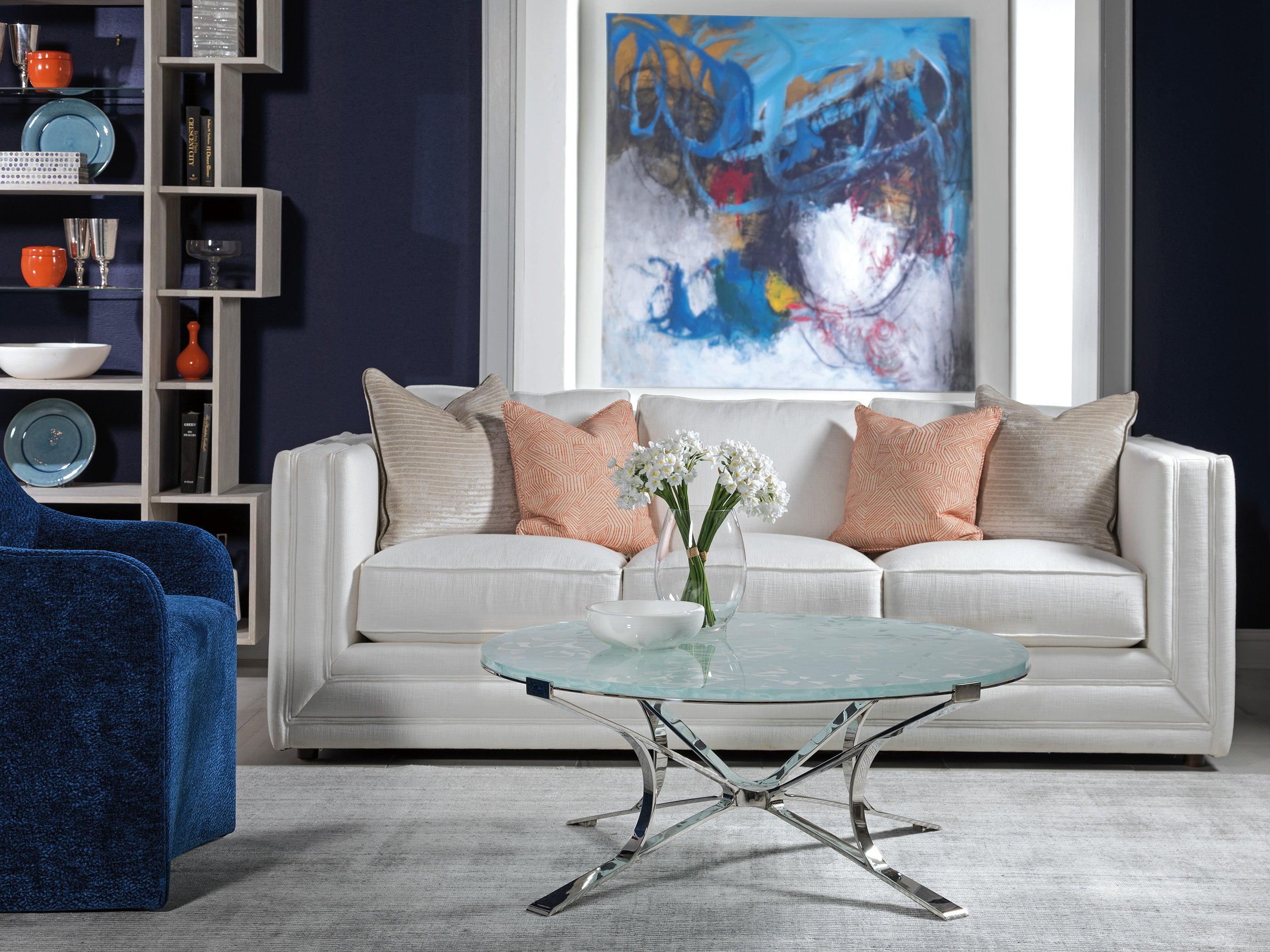 Signature Designs Snowscape Round Cocktail Table - Remutear