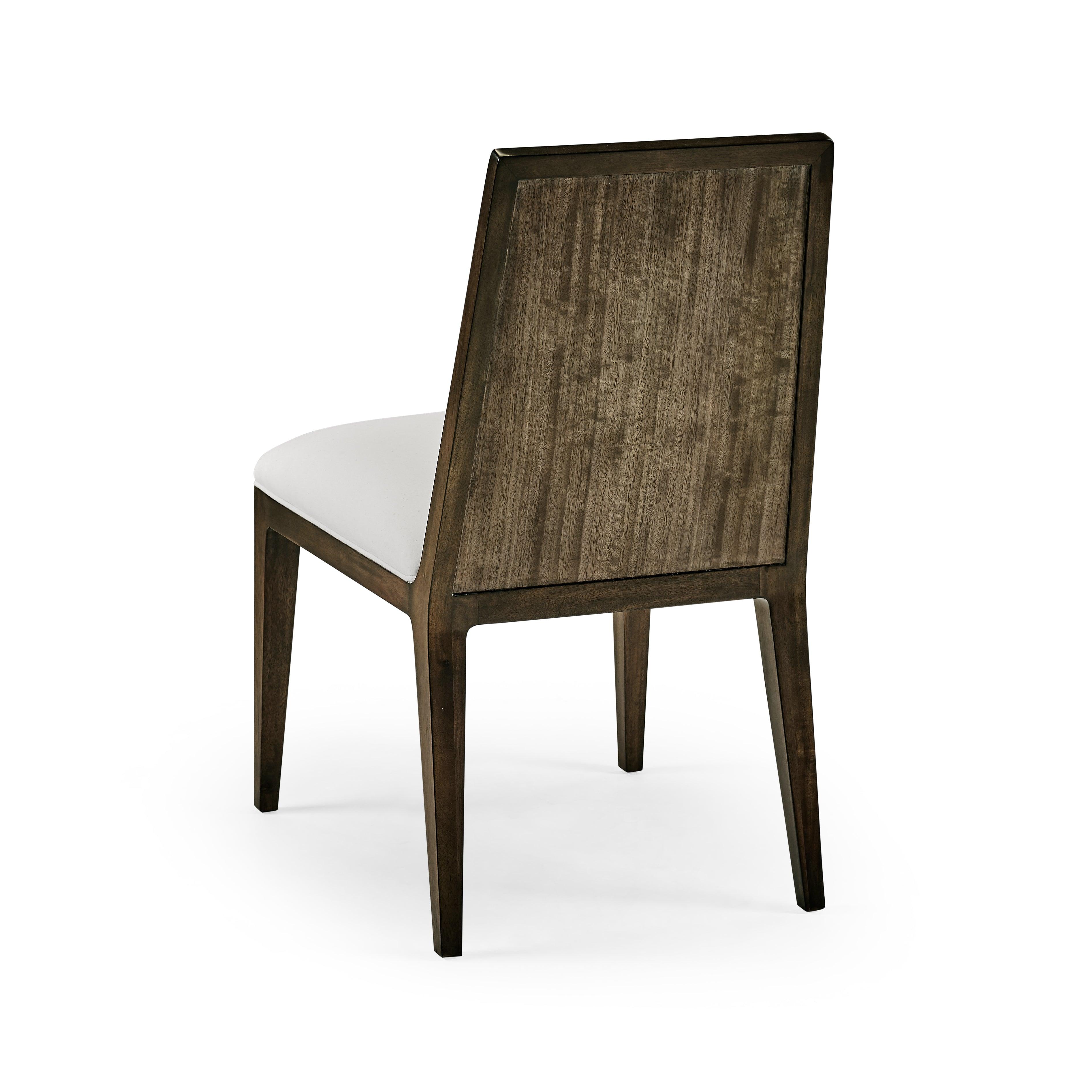 Gatsby Dark Grey Walnut Uph. Side Chair - Remutear