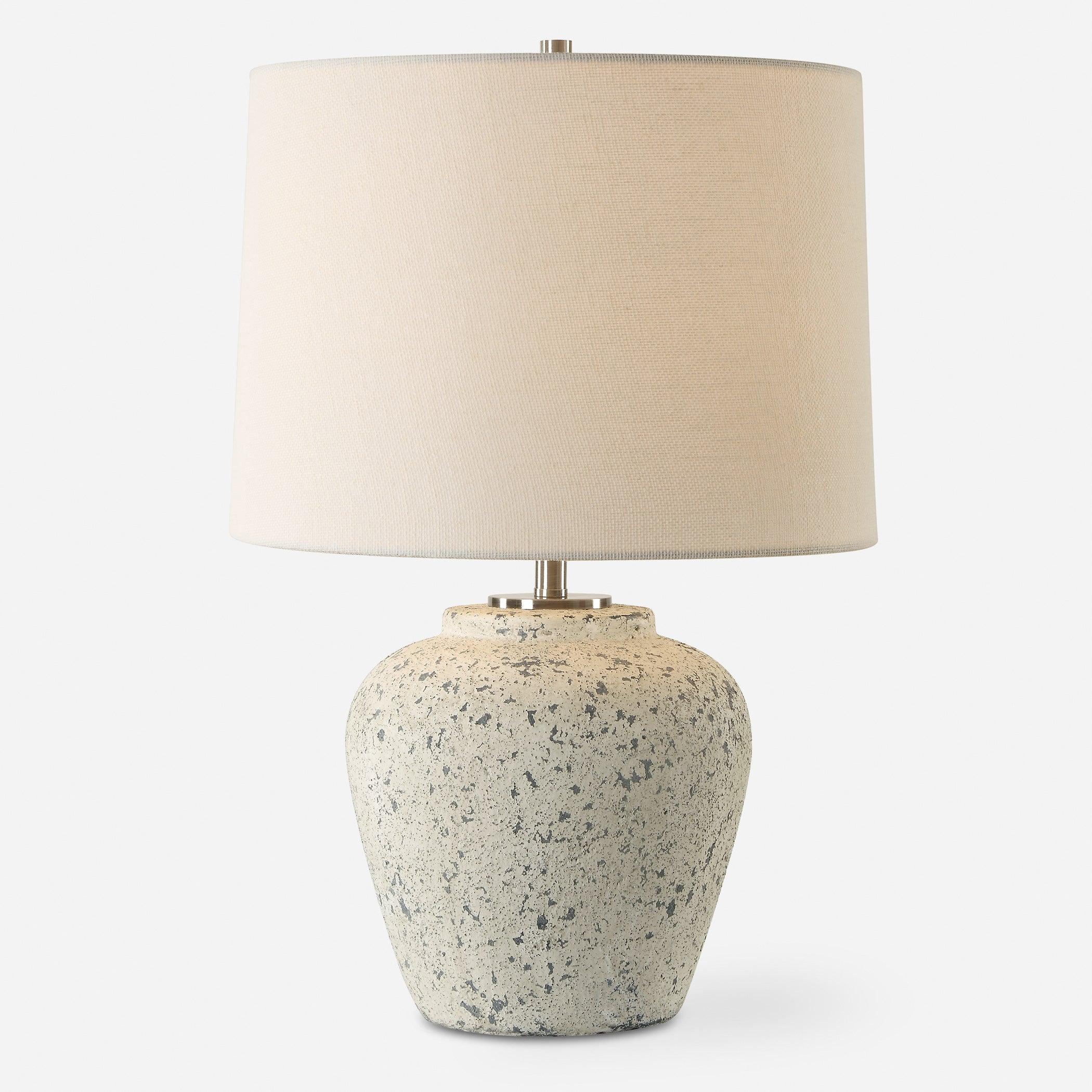 Rupture Aged Ivory Table Lamp - Remutear