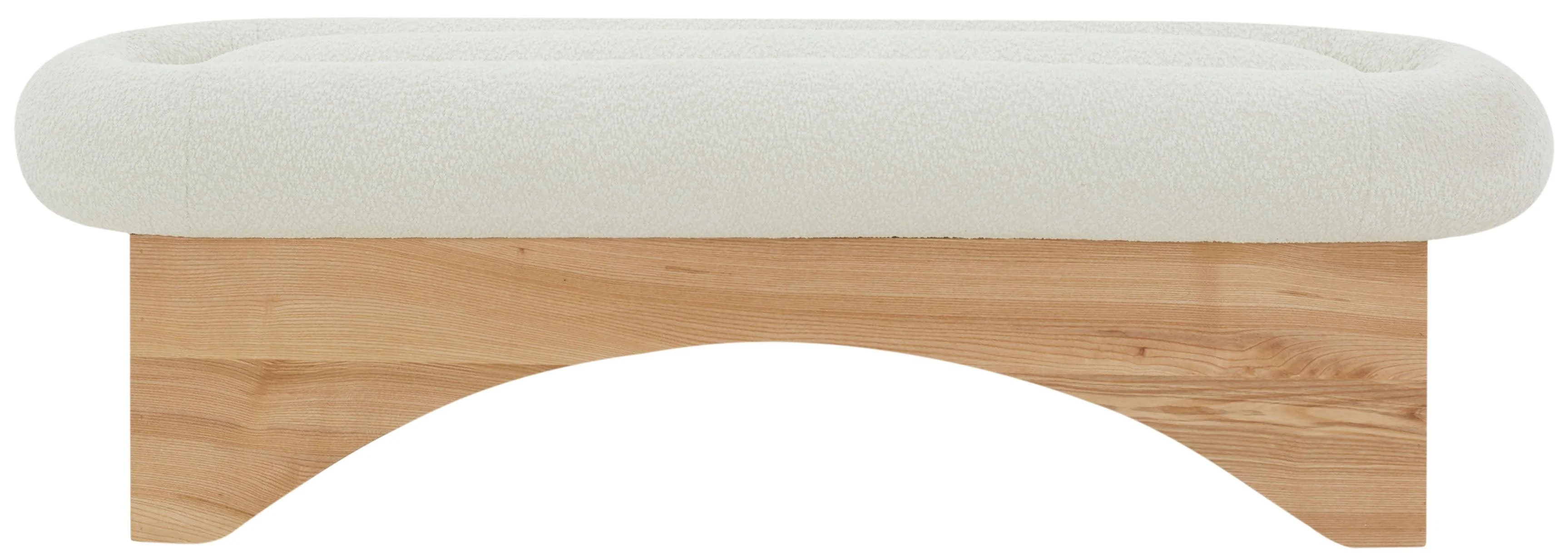 CARSEN BOUCLE AND WOOD BENCH - Remutear