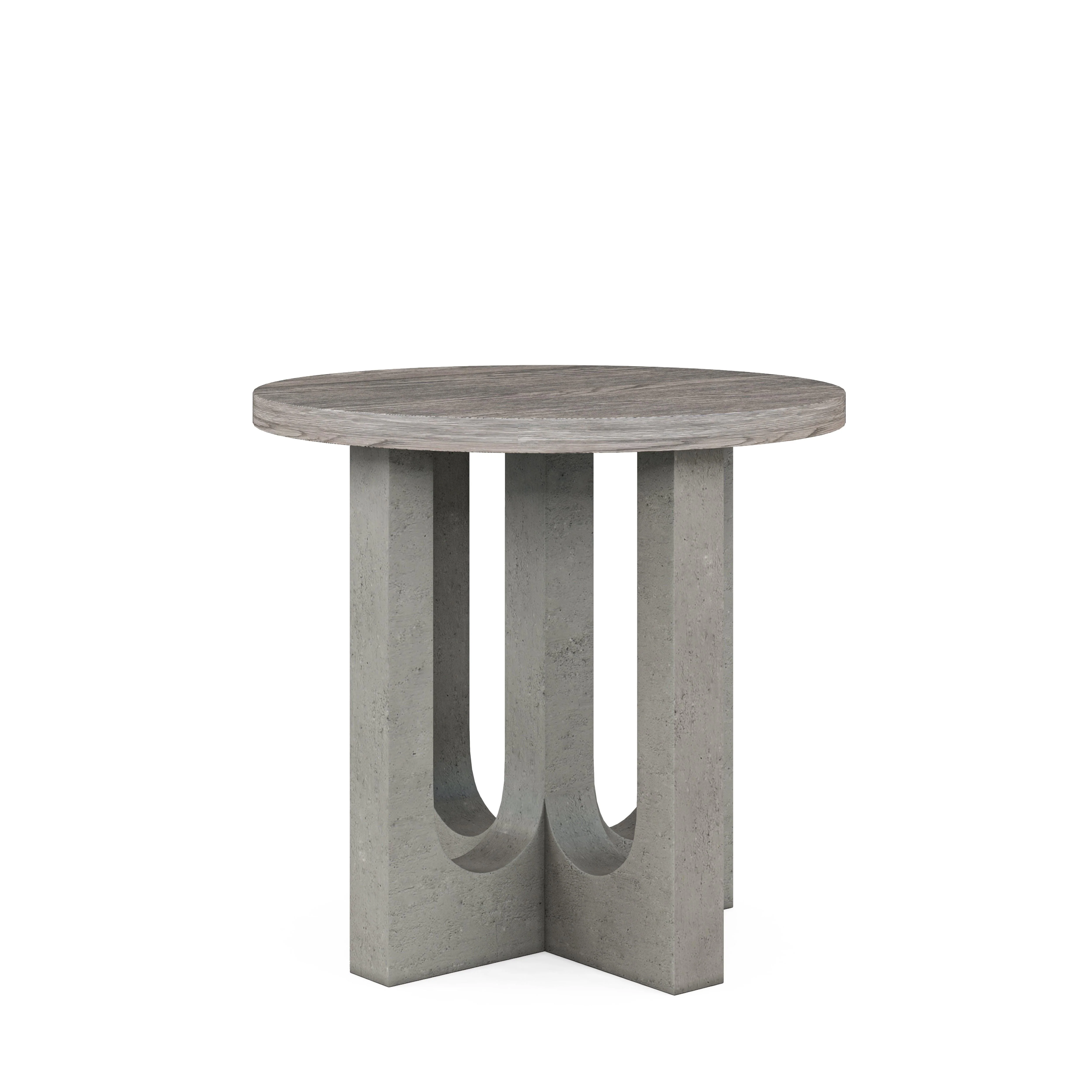 Vault Round End Table - Remutear