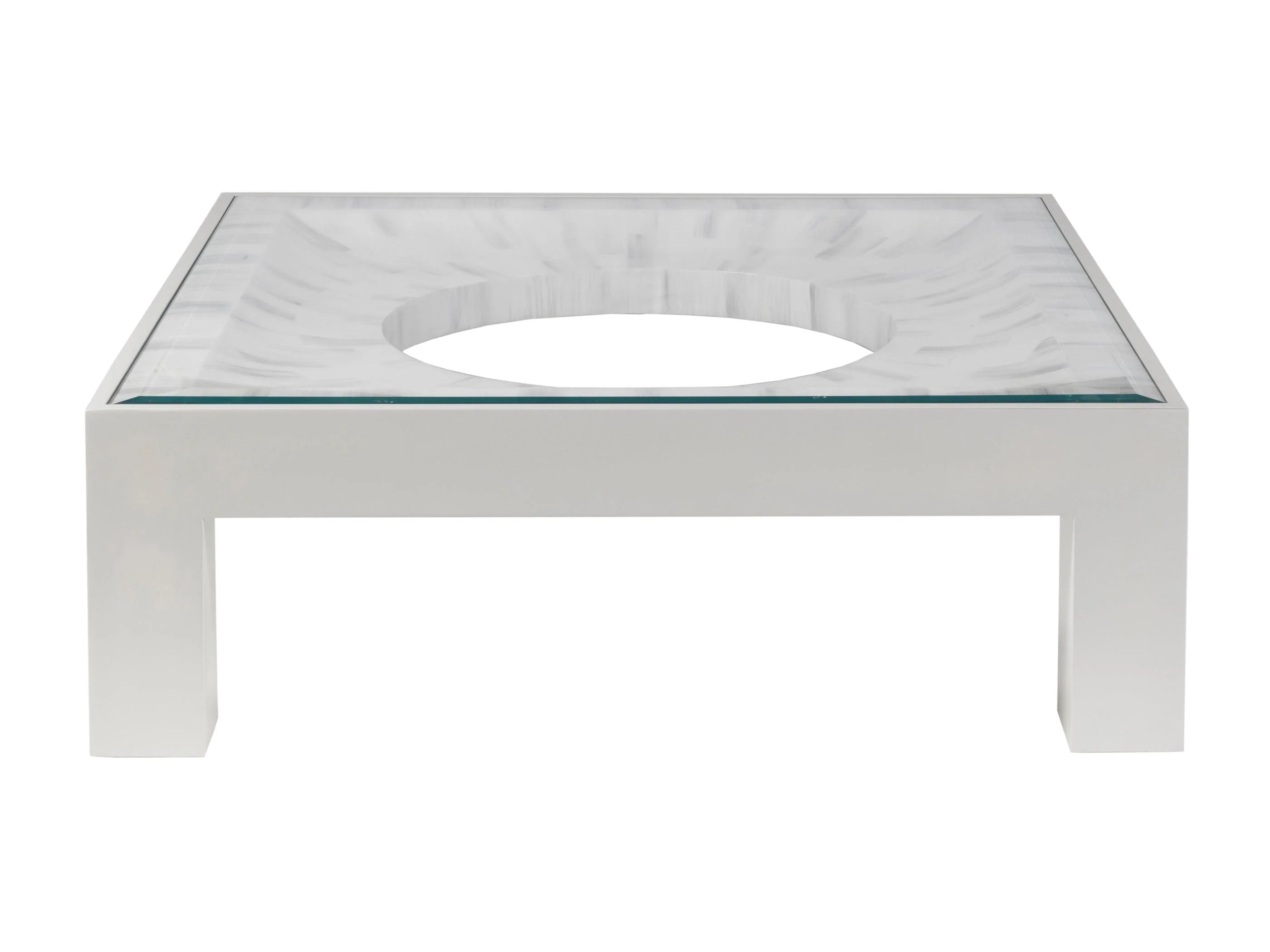 Signature Designs Elation White Square Cocktail Table - Remutear