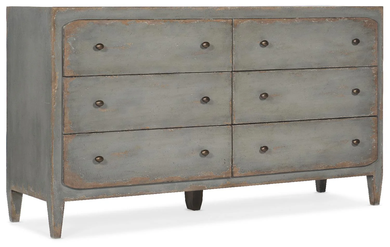 Ciao Bella Six-Drawer Dresser- Speckled Gray - Remutear
