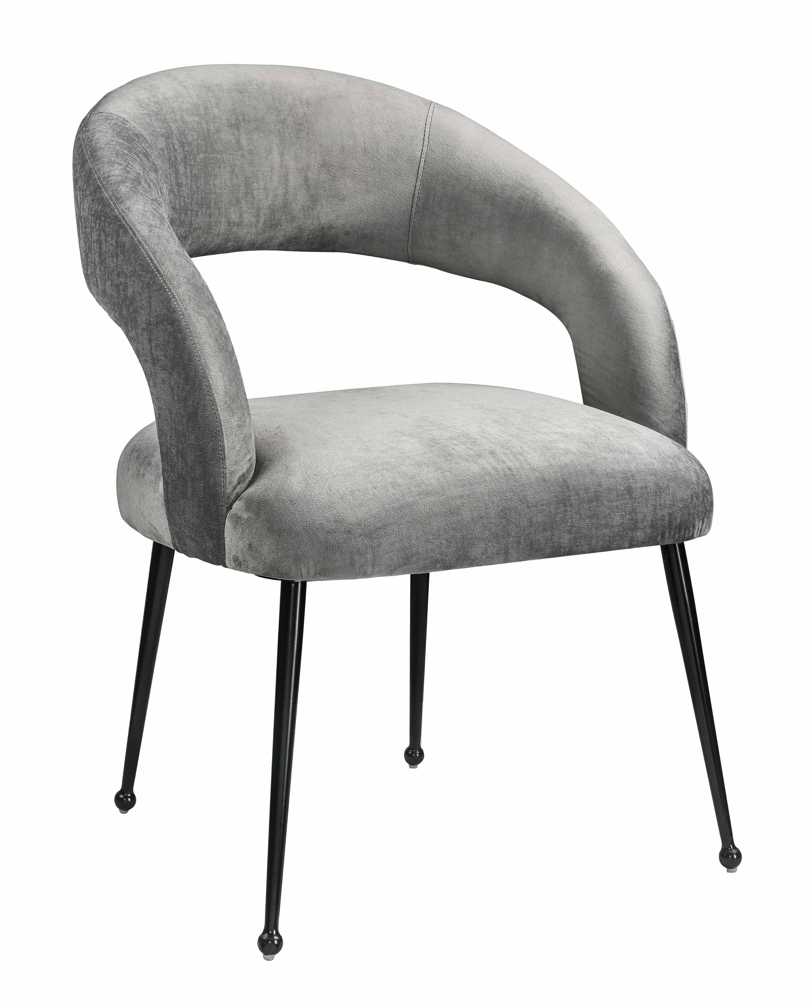 Rocco Slub Grey Dining Chair - Remutear