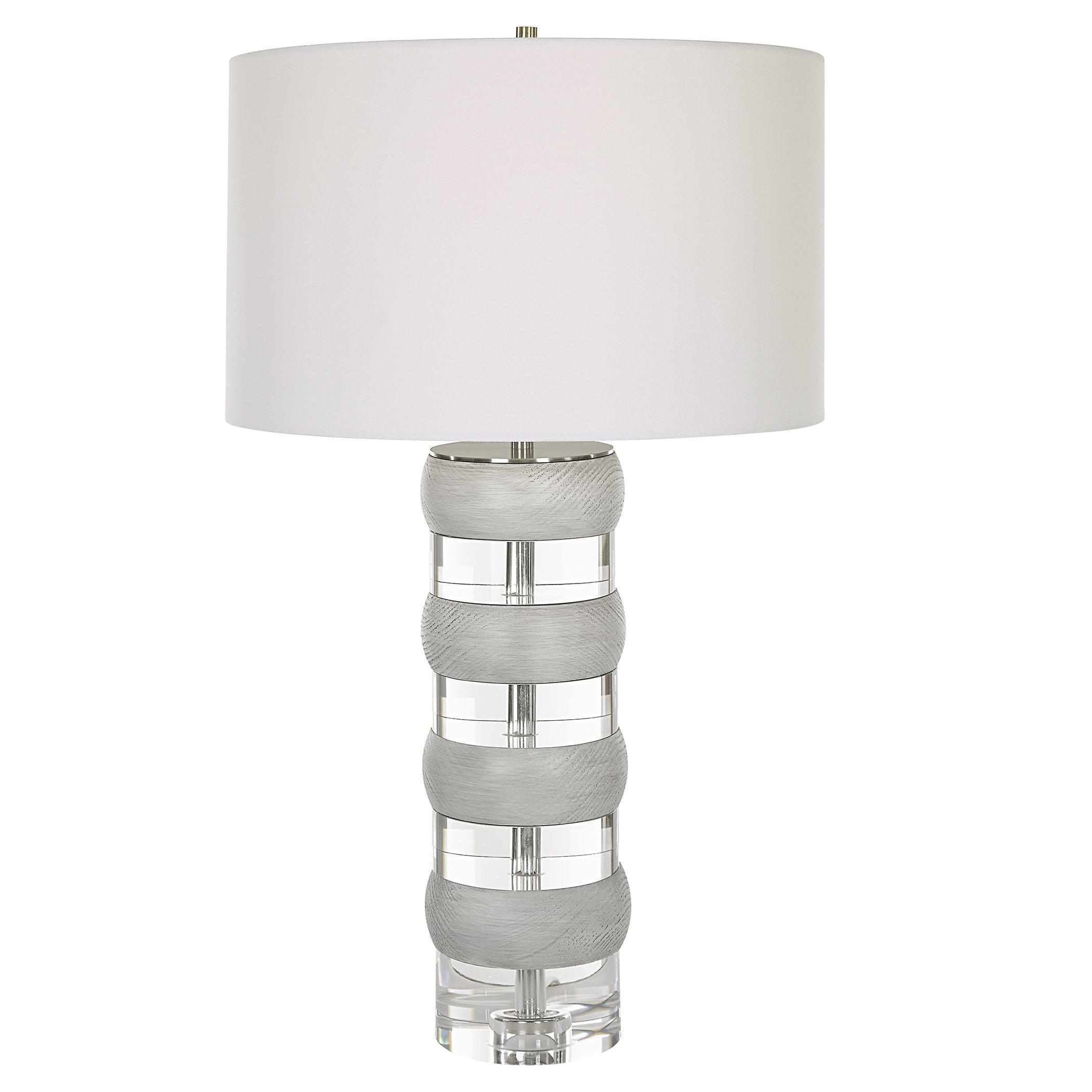 Band Together Crystal & Wood Table Lamp - Remutear