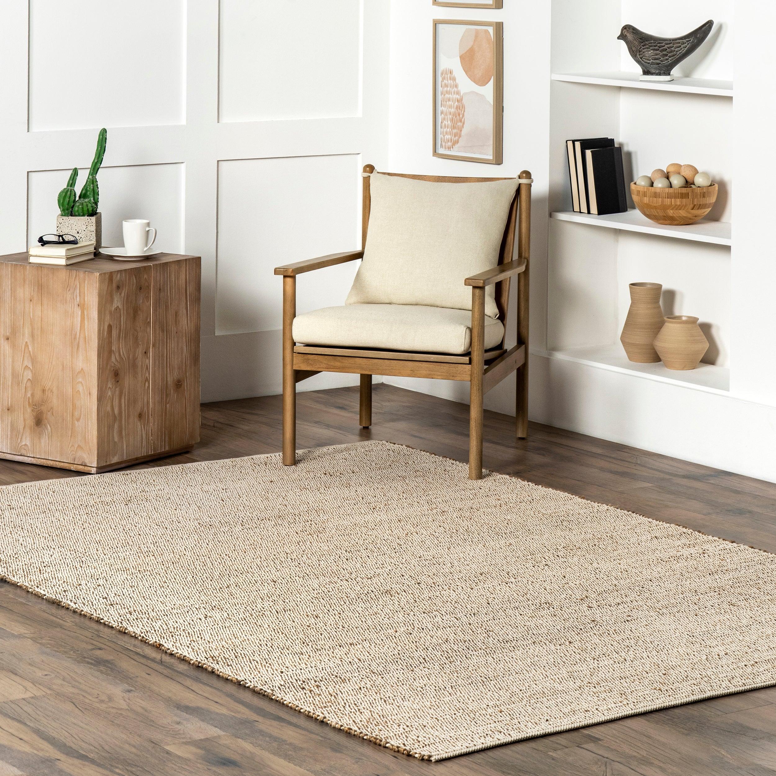 Elfriede Farmhouse Jute Blend Area Rug - Remutear