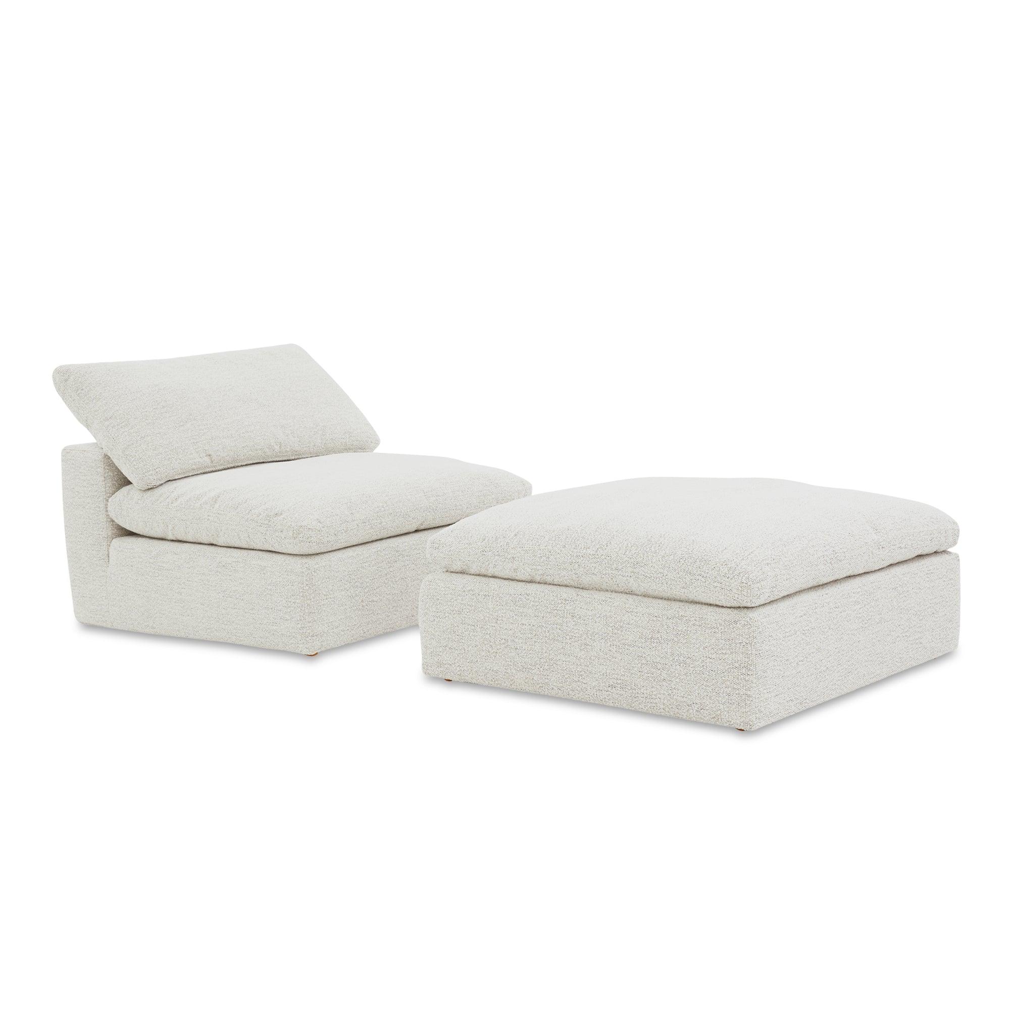 Clay Ottoman Performance Fabric Coastside Sand - Remutear