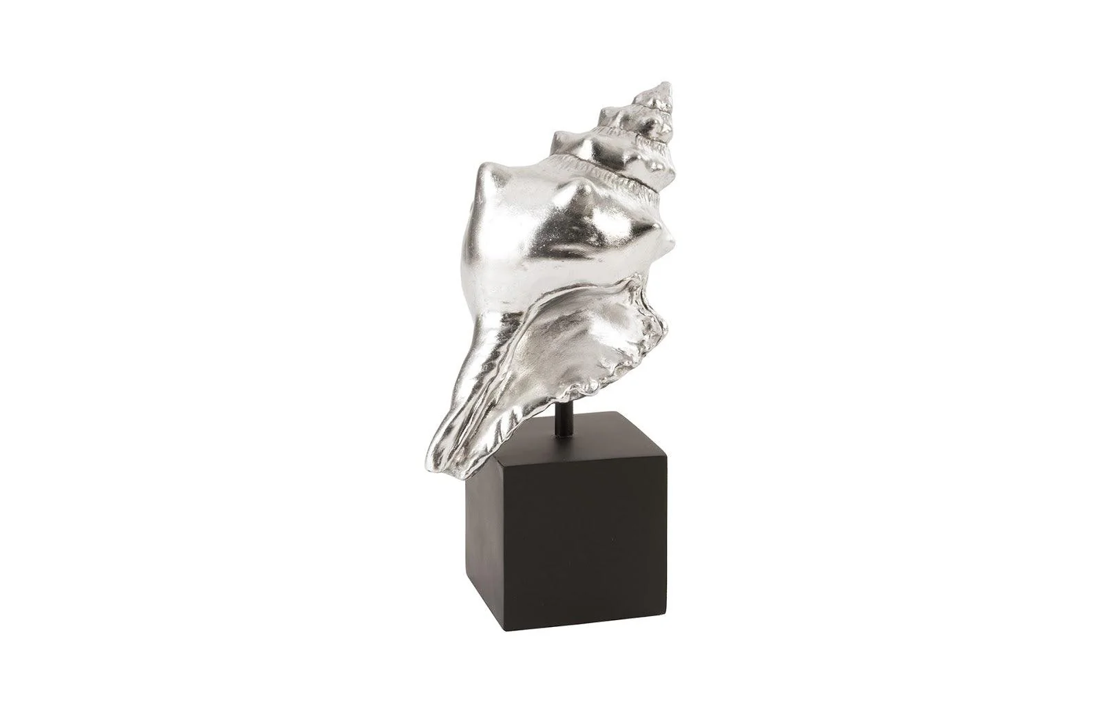 Conch Table Sculpture, Silver Leaf - Remutear