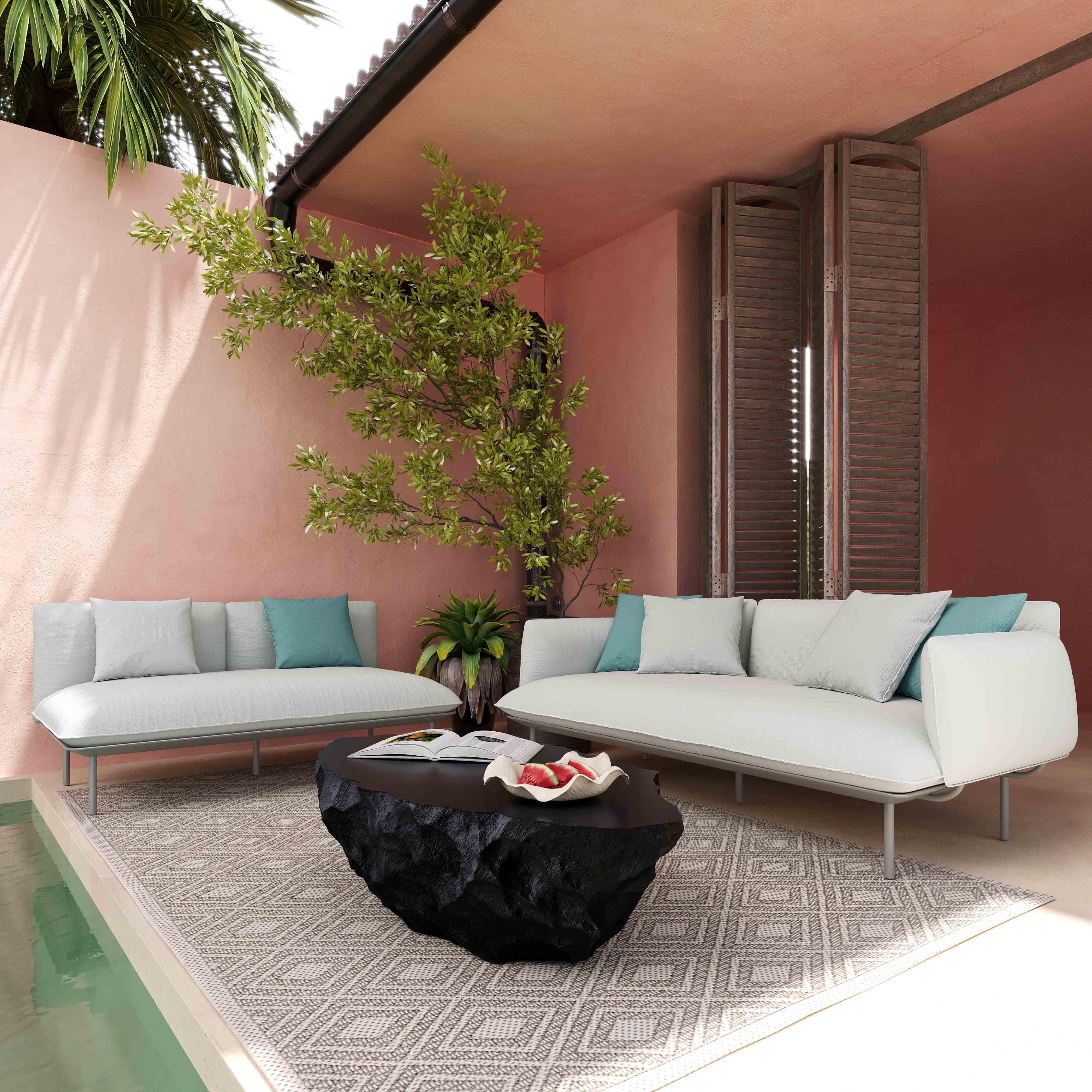 Katti Light Grey Outdoor Sofa - Remutear