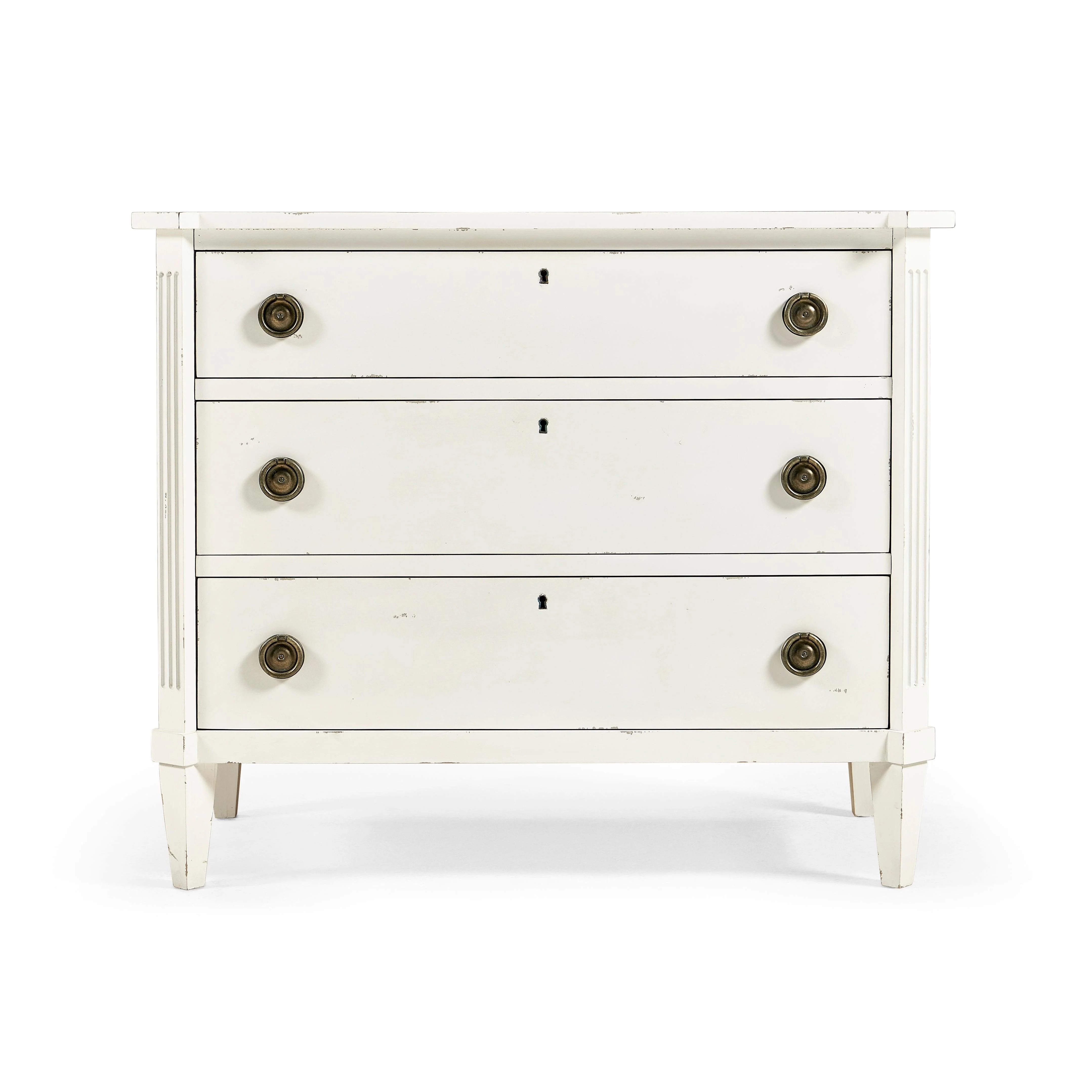 Timeless Aeon Swedish Drawer Chest in Antique White 38