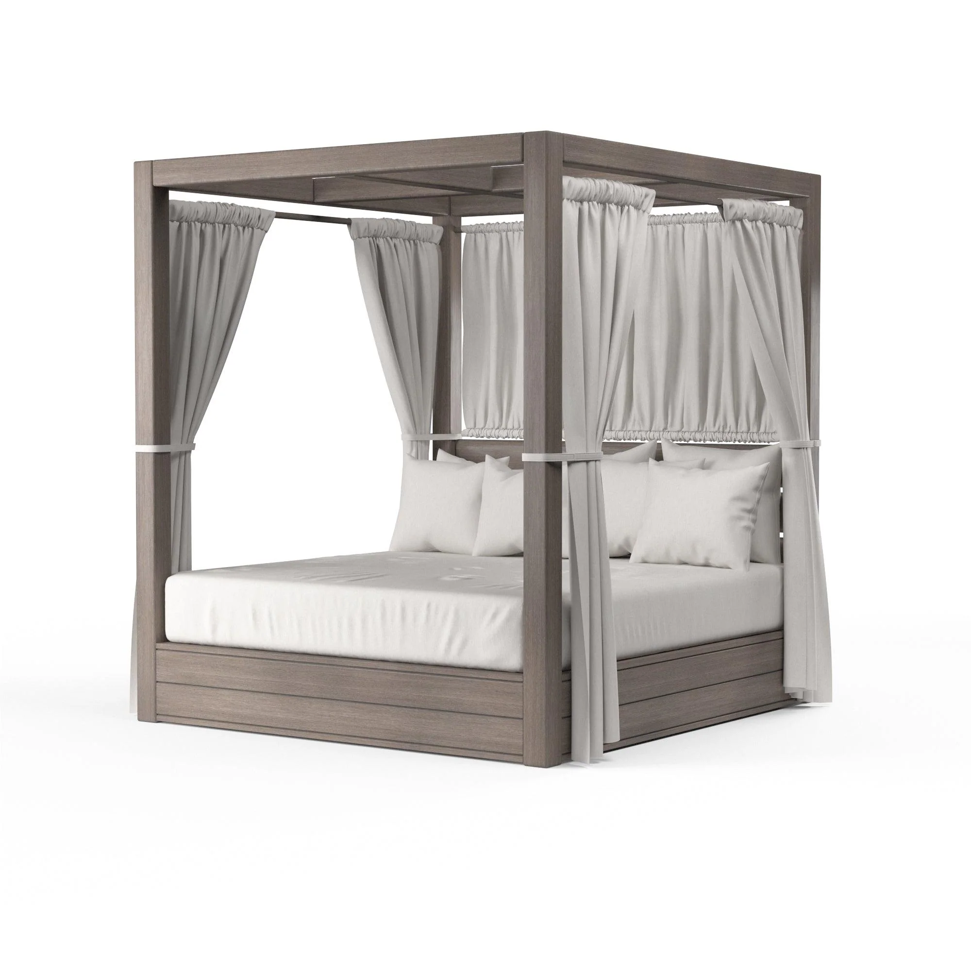 Laguna Resort King Daybed in Canvas Flax, No Welt - Remutear