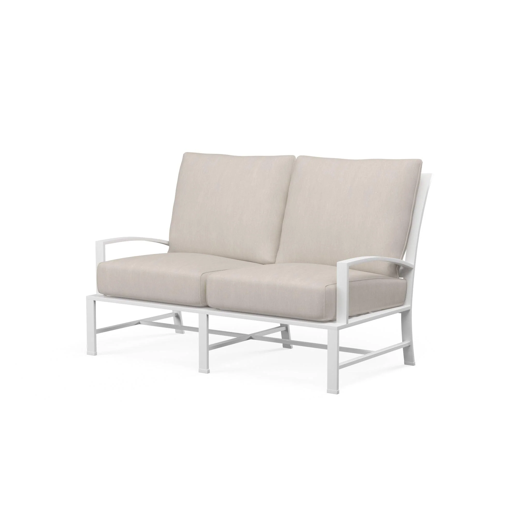 Bristol Loveseat in Canvas Flax w/ Self Welt - Remutear