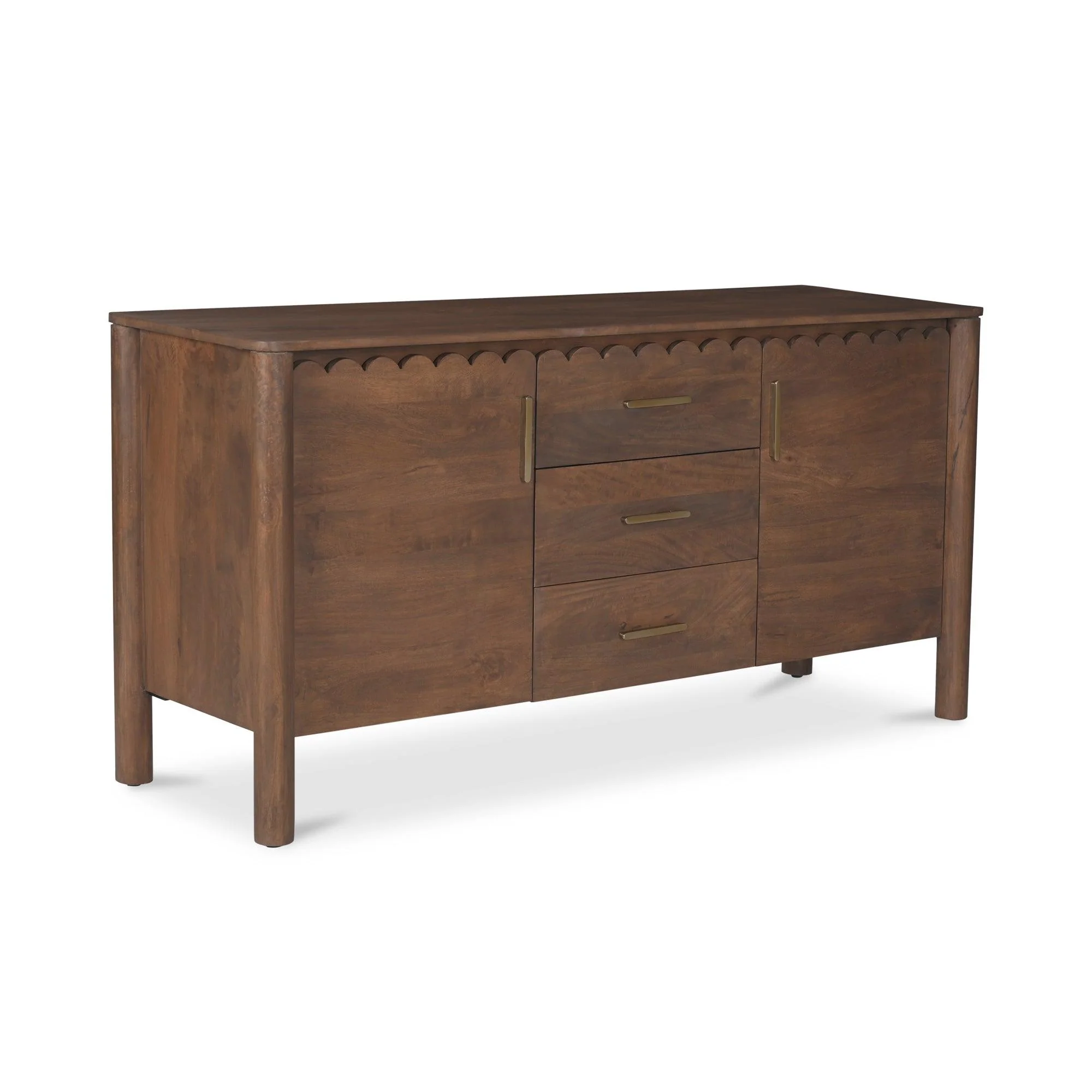 Wiley 3 Drawer Sideboard Vintage Brown - Remutear
