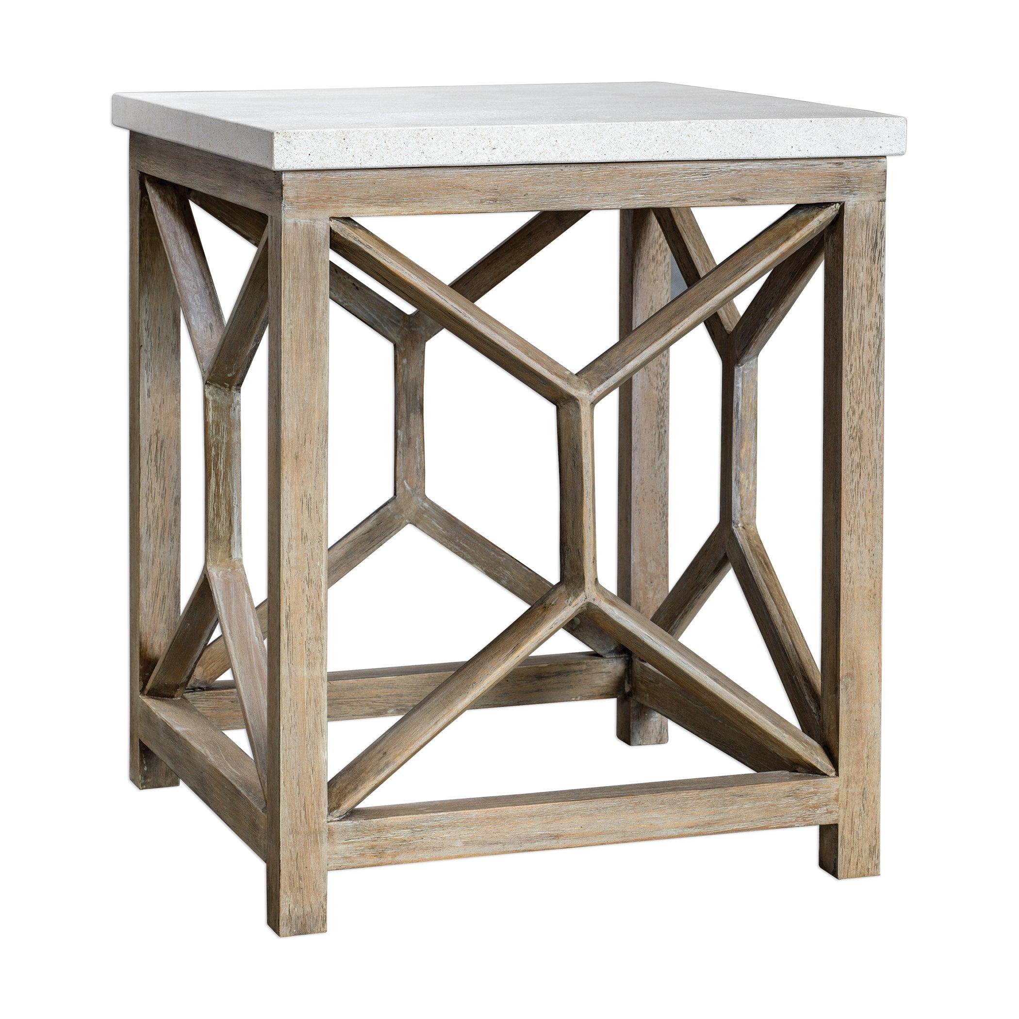 Catali Stone End Table - Remutear