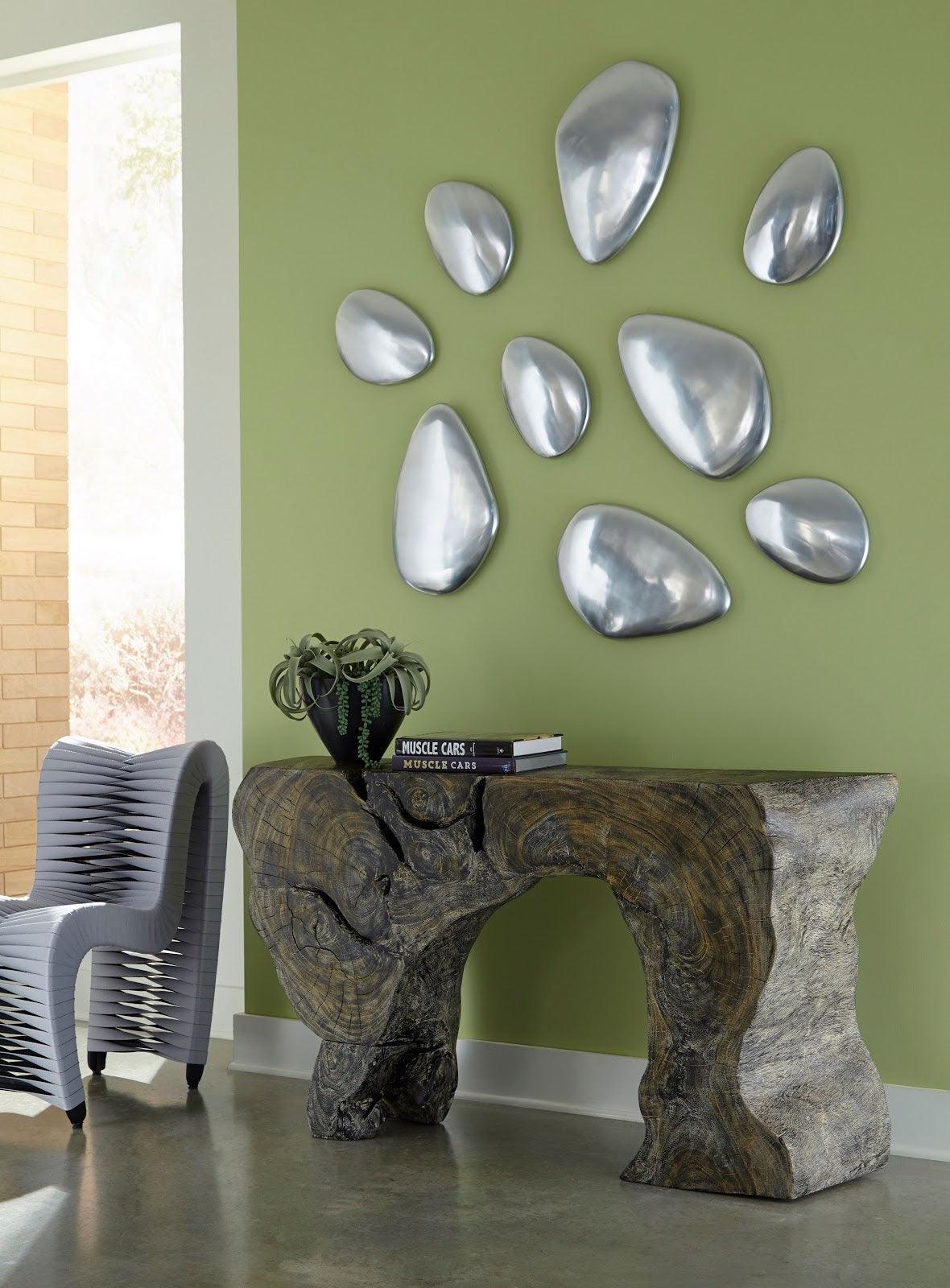 River Stone  Wall Tile, Aluminum, LG - Remutear