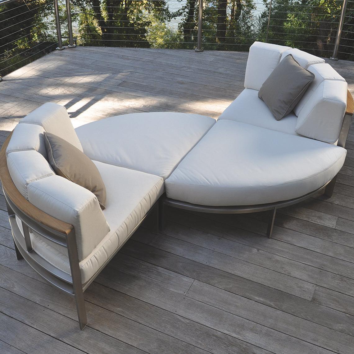 Tivoli Sectional Curved Ottoman - Remutear