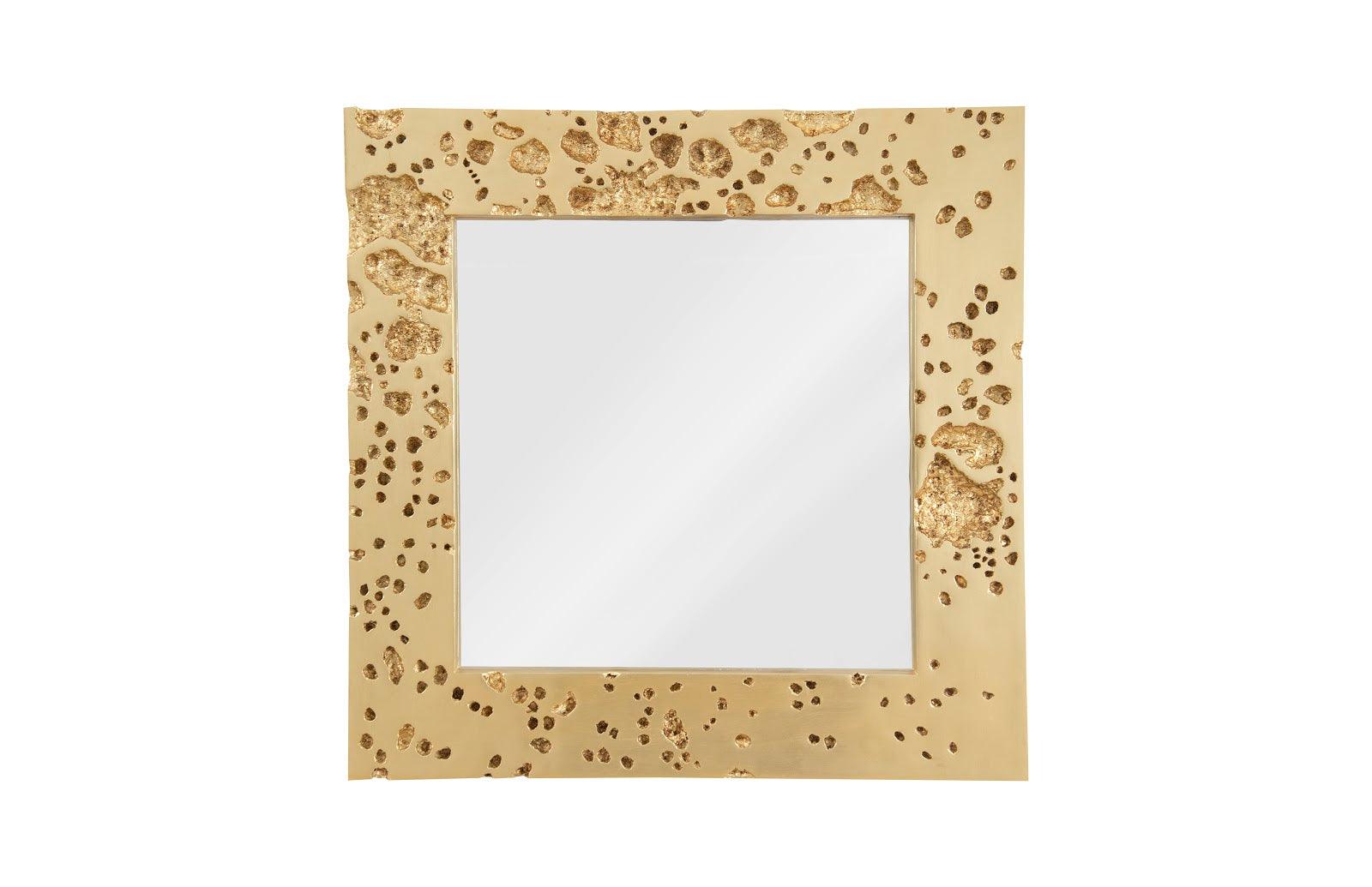 Splotch Mirror, Gold Leaf - Remutear