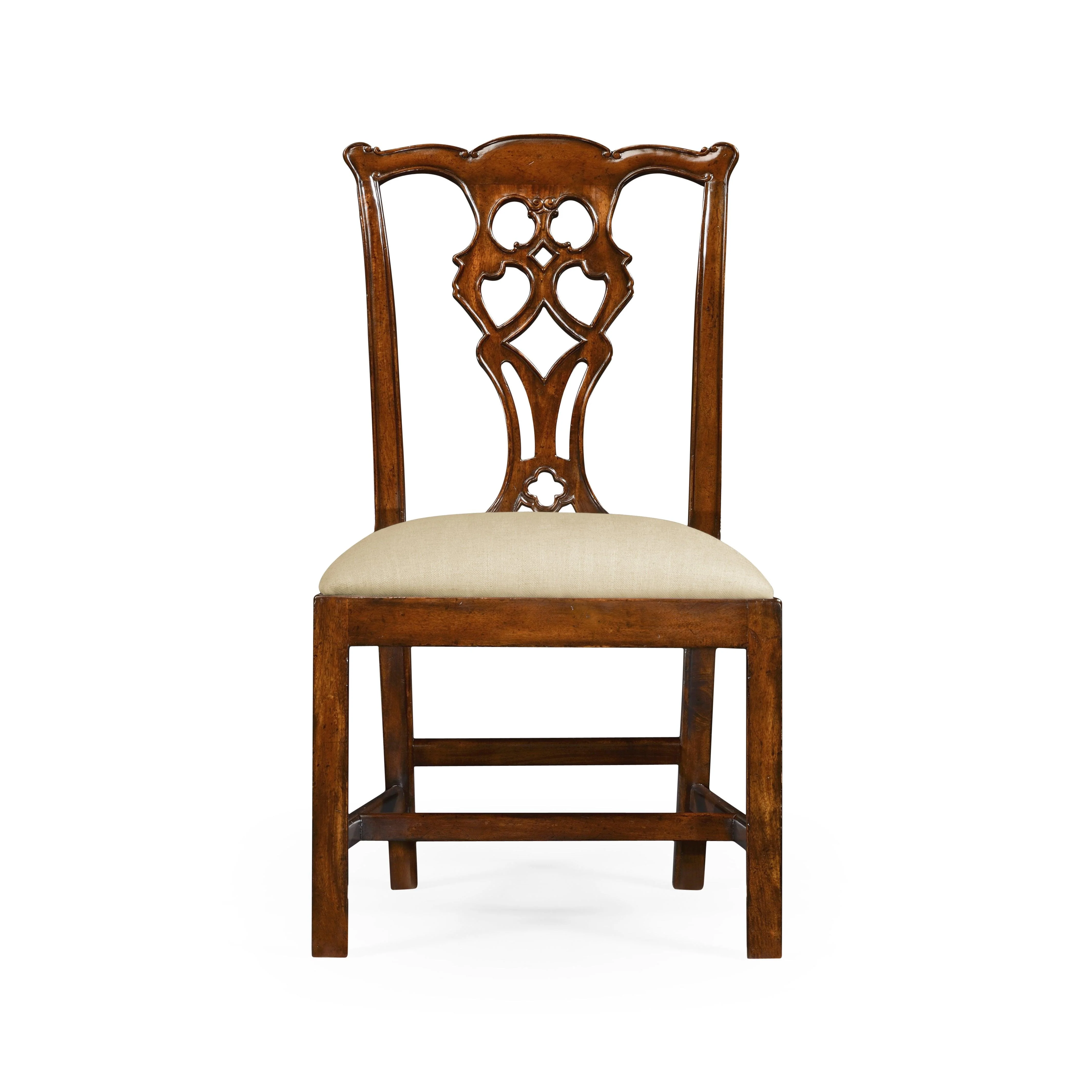 Curated Chippendale Classic Mahogany Side Chair - Set of 2 - Remutear